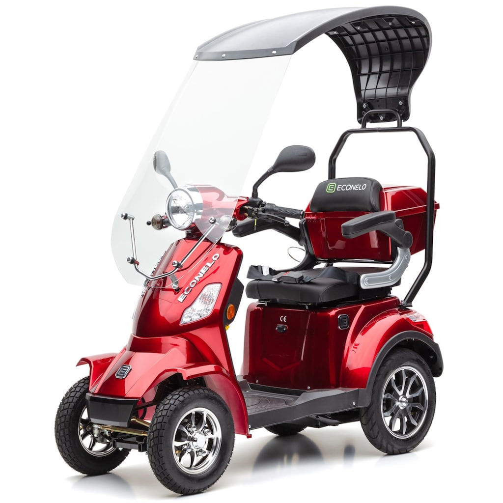 ECONELO Elektromobil »Seniorenmobil JD 4000«, 1000 W, 25 km/h, (mit Topcase)