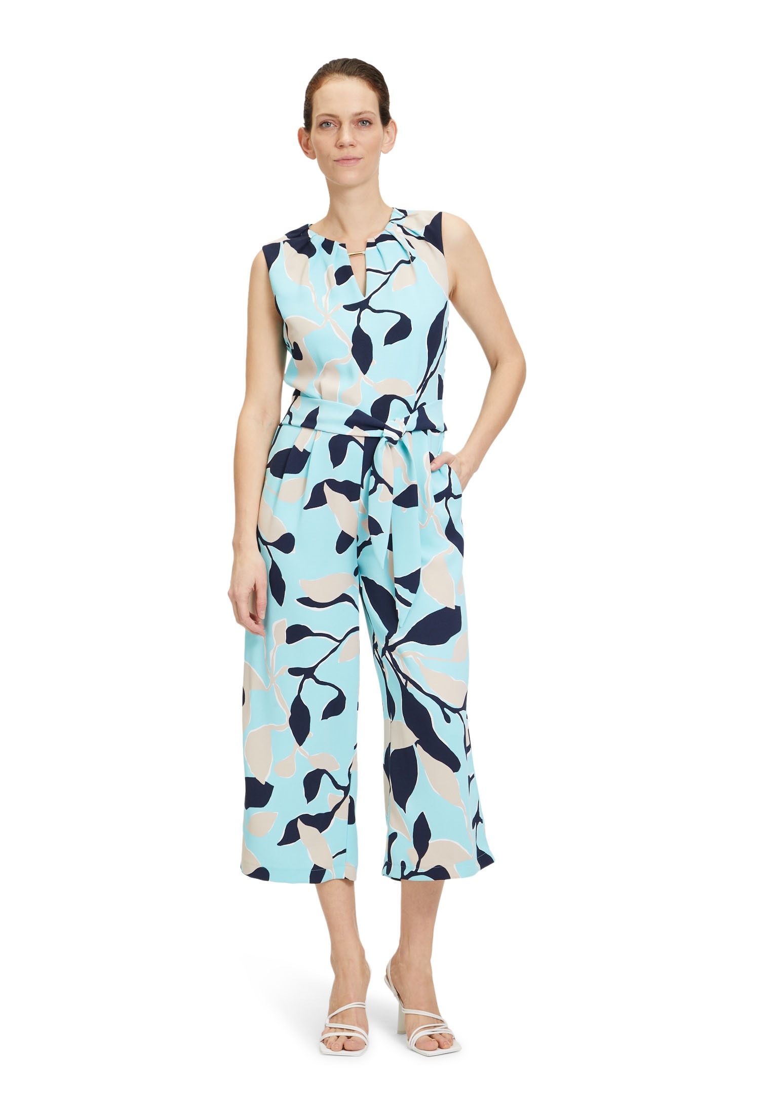 Betty&Co Overall "Betty & Co Damen Jumpsuit ohne Arm", (1 tlg.), Falten günstig online kaufen