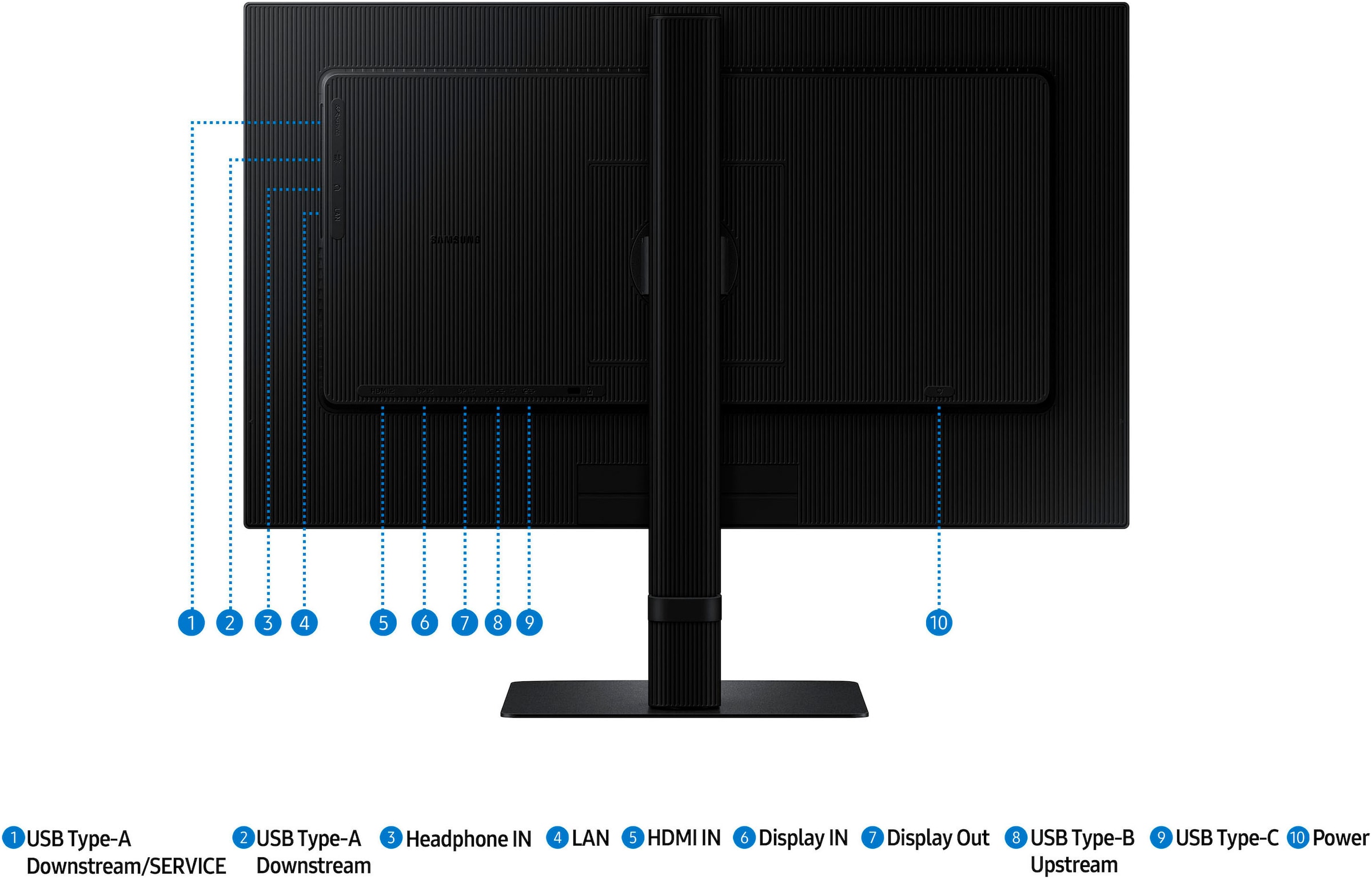 Samsung LED-Monitor »S60UD« 60 cm/24 ″  2560 x 1440 px QHD 5 Reaktionszeit 100 Hz