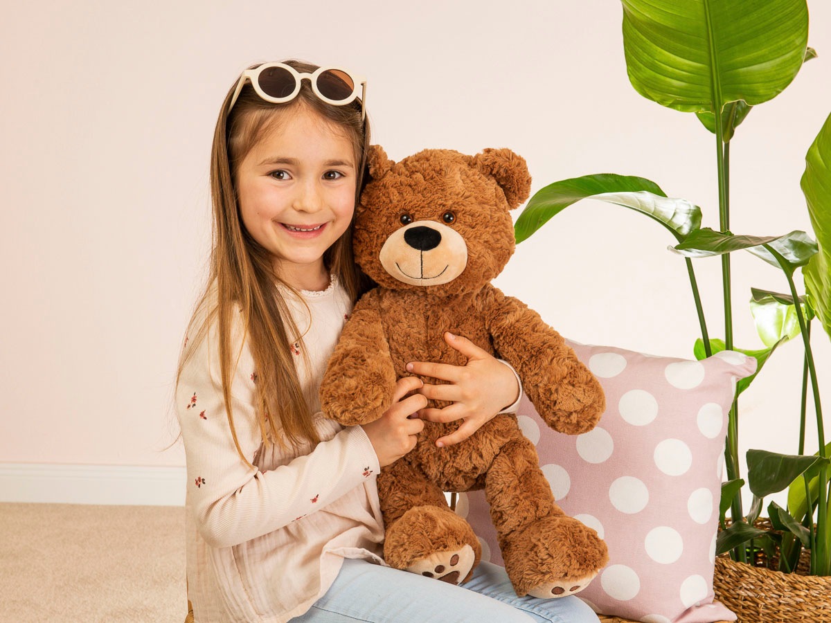 Teddy Hermann® Kuscheltier »Teddy sitzend, braun, 55 cm«, mit aufgestickten Tatzen