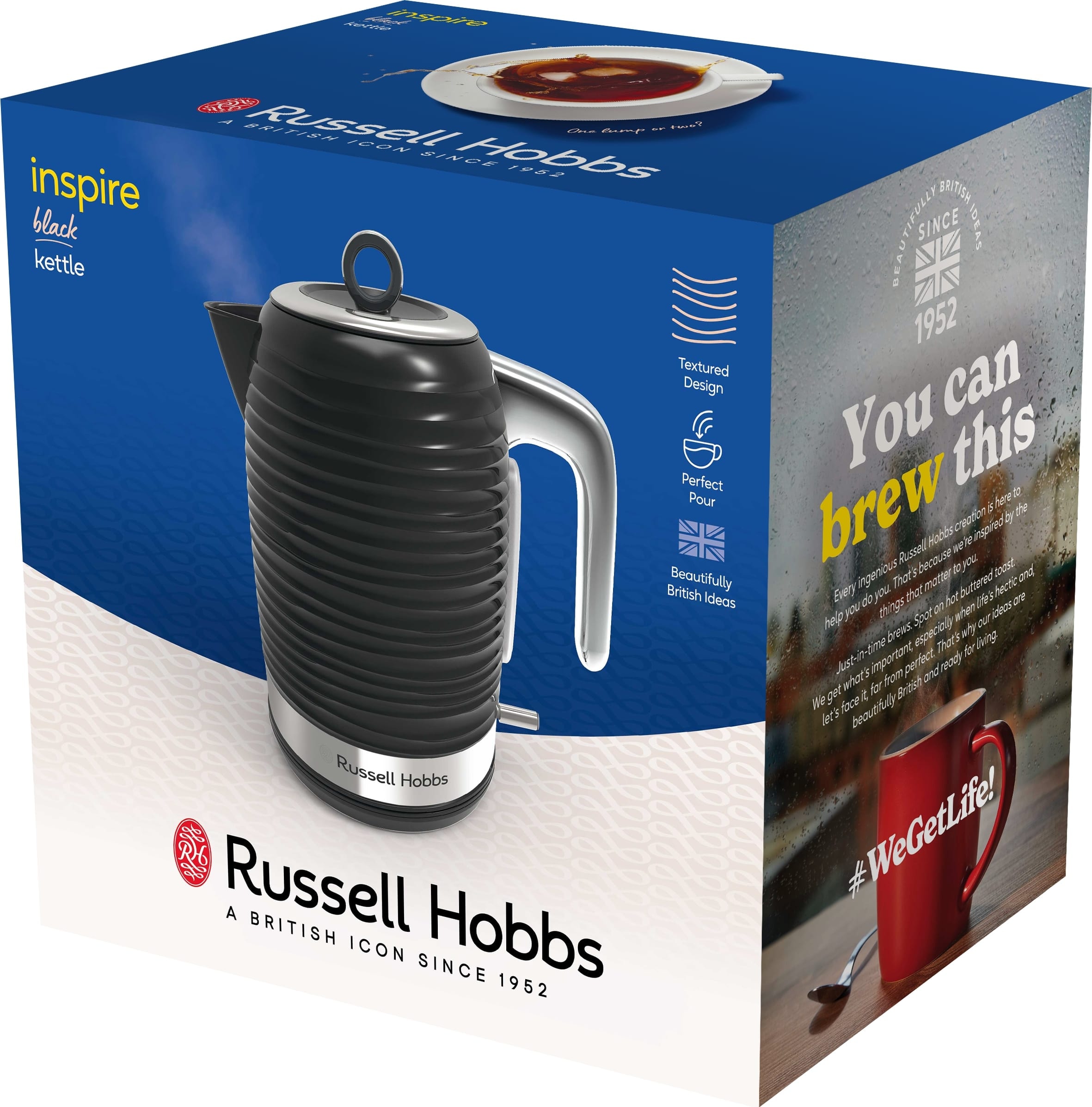 RUSSELL HOBBS Wasserkocher »Inspire 24361-70«, 1,7 l, 2400 W, herausnehmbarer Kalkfilter, energiesparend