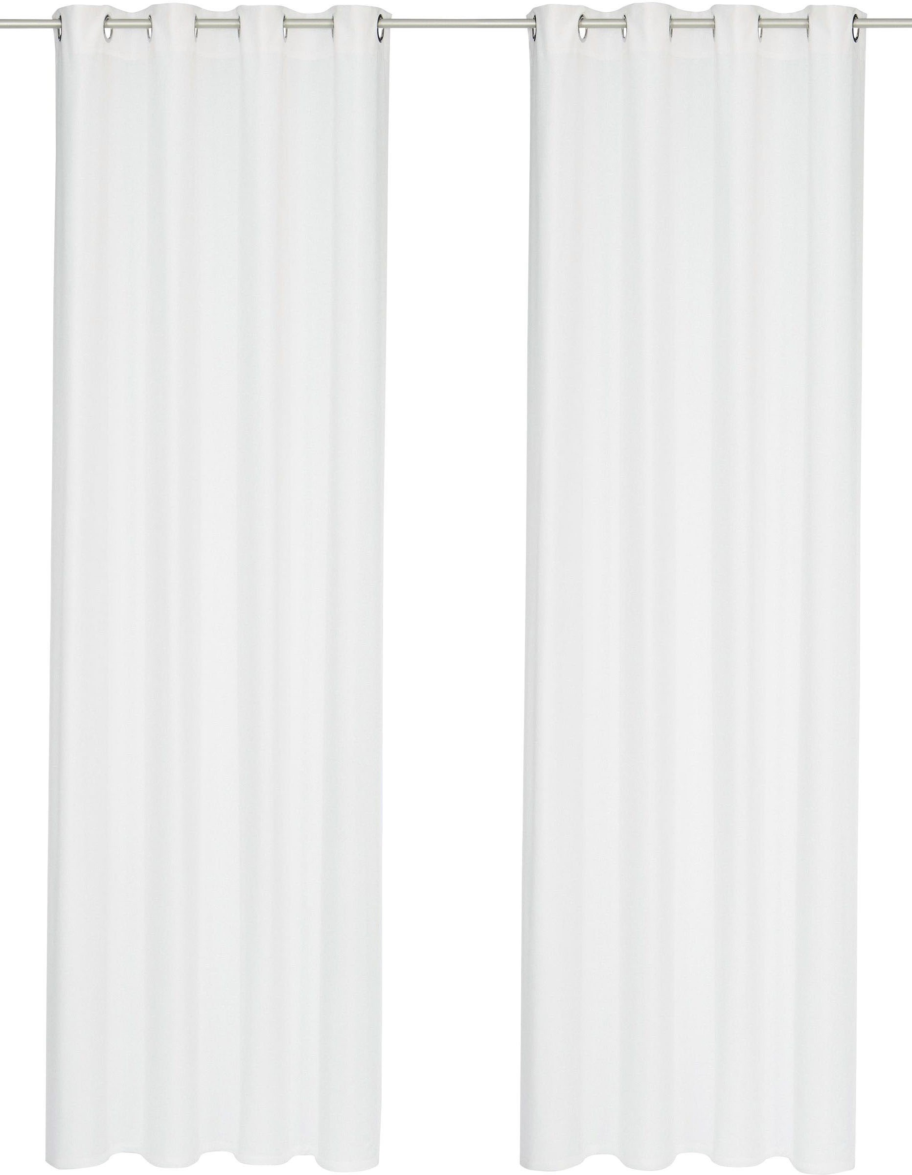 my home Vorhang "Raja" Ösen 2 Stk. tlg. Blickdichtes Material, Einfache Mon günstig online kaufen