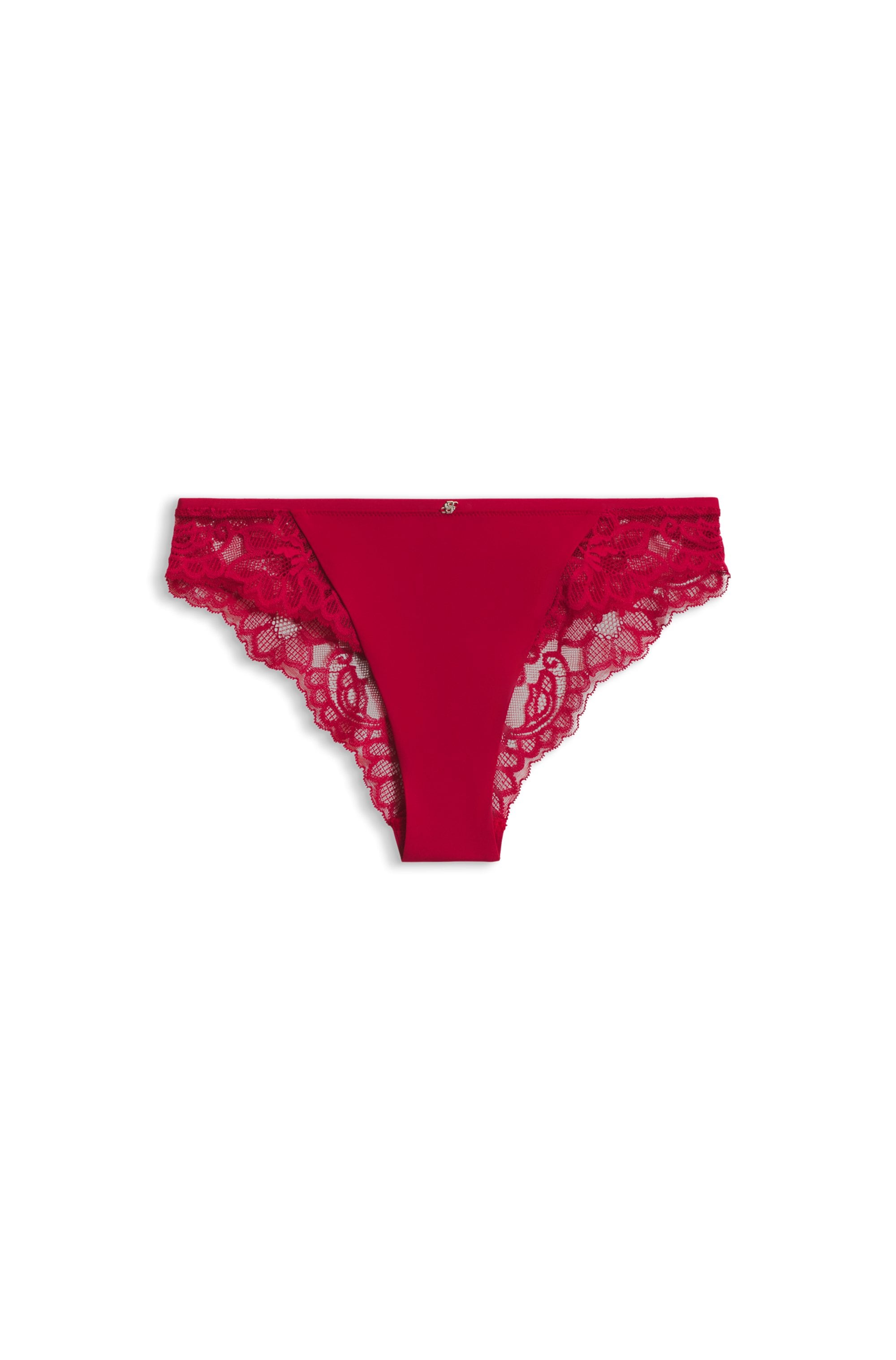 BOSS Slip "BRIEF BLOSSOM" mit Spitze, Label-Anhänger