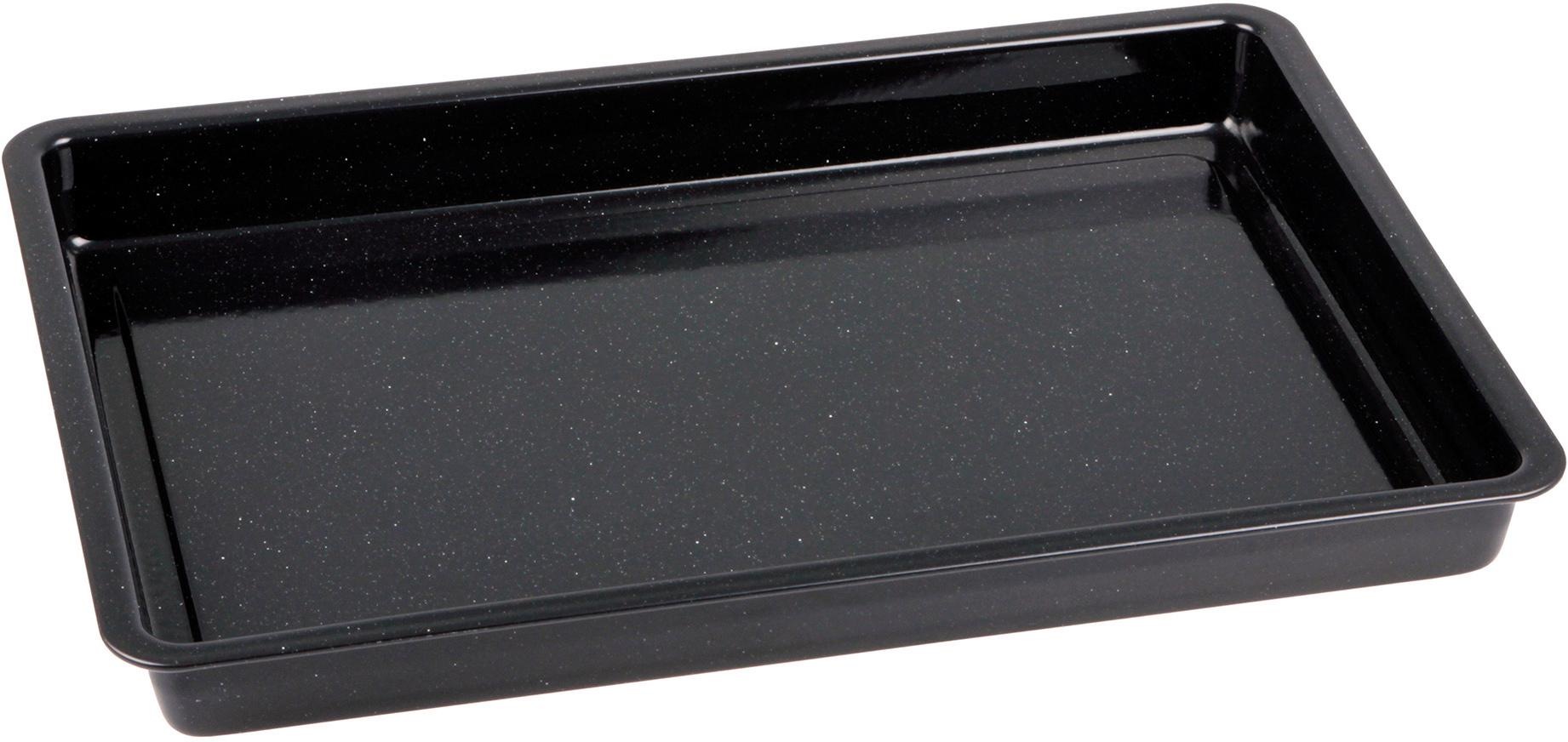 Thumbnail - CHG Backblech "Emaille - inkl. Backbuch" Emaille  Stahlblech Set, 1x Backblech + 1x Backbuch, 2 Stk. tlg. Backbuch mit t...