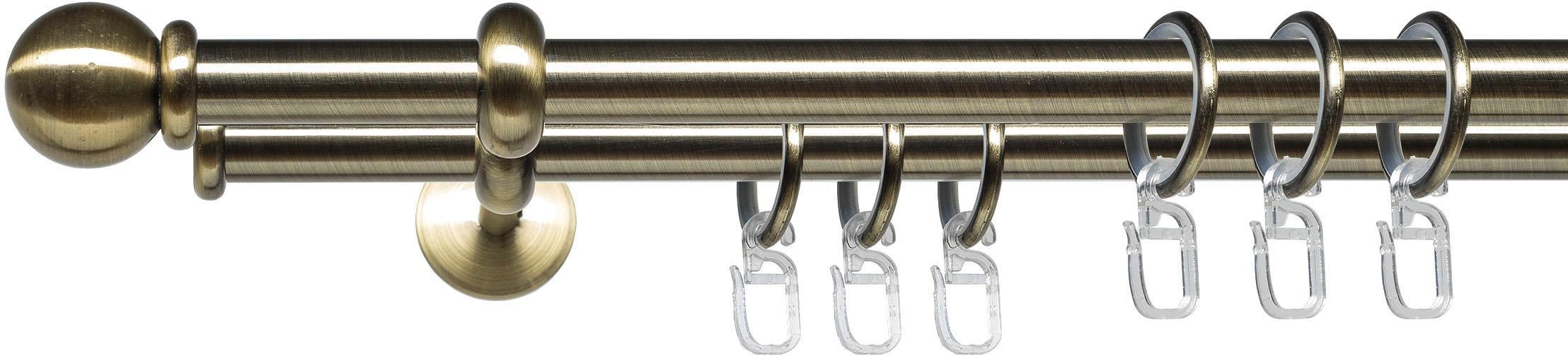 Gardinenstange »Esp Kugel«, 2 läufig-läufig, Fixmaß, 2-läufig im Fixmaß Ø 16 mm