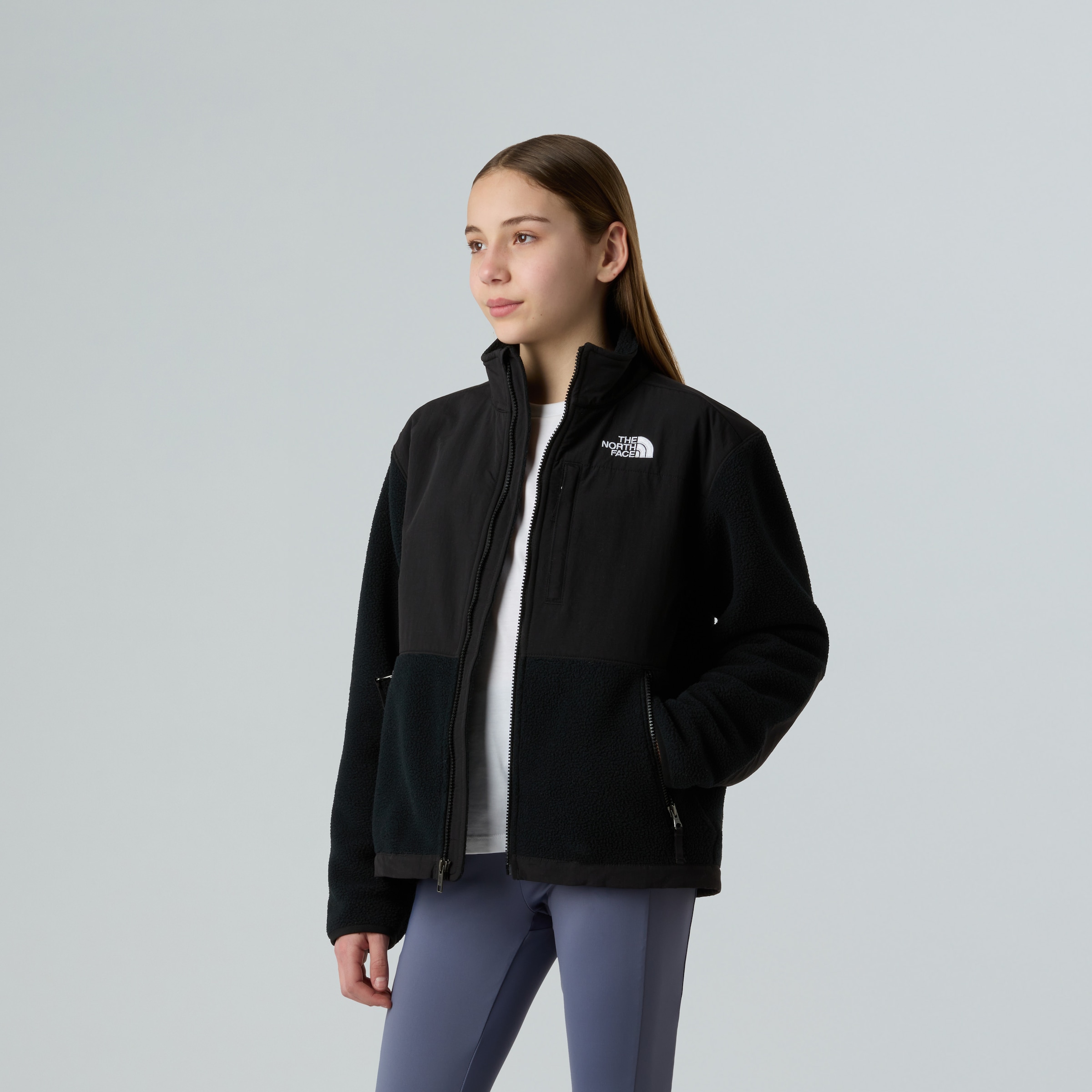 The North Face Fleecejacke »TEEN DENALI JACKET« für Teens geeignet, atmungsaktives Material, mit langem Arm