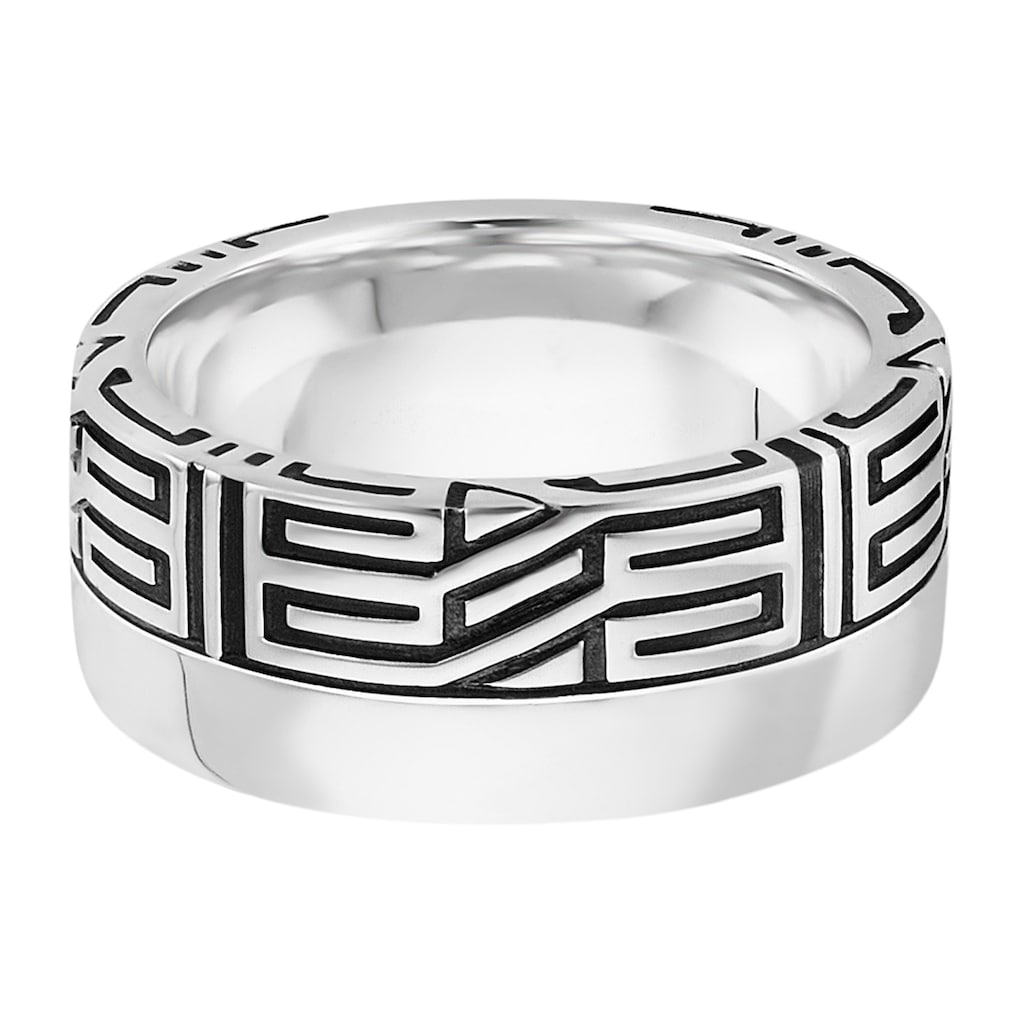 CAÏ Fingerring »925/- Sterling Silber rhodiniert Ornament«