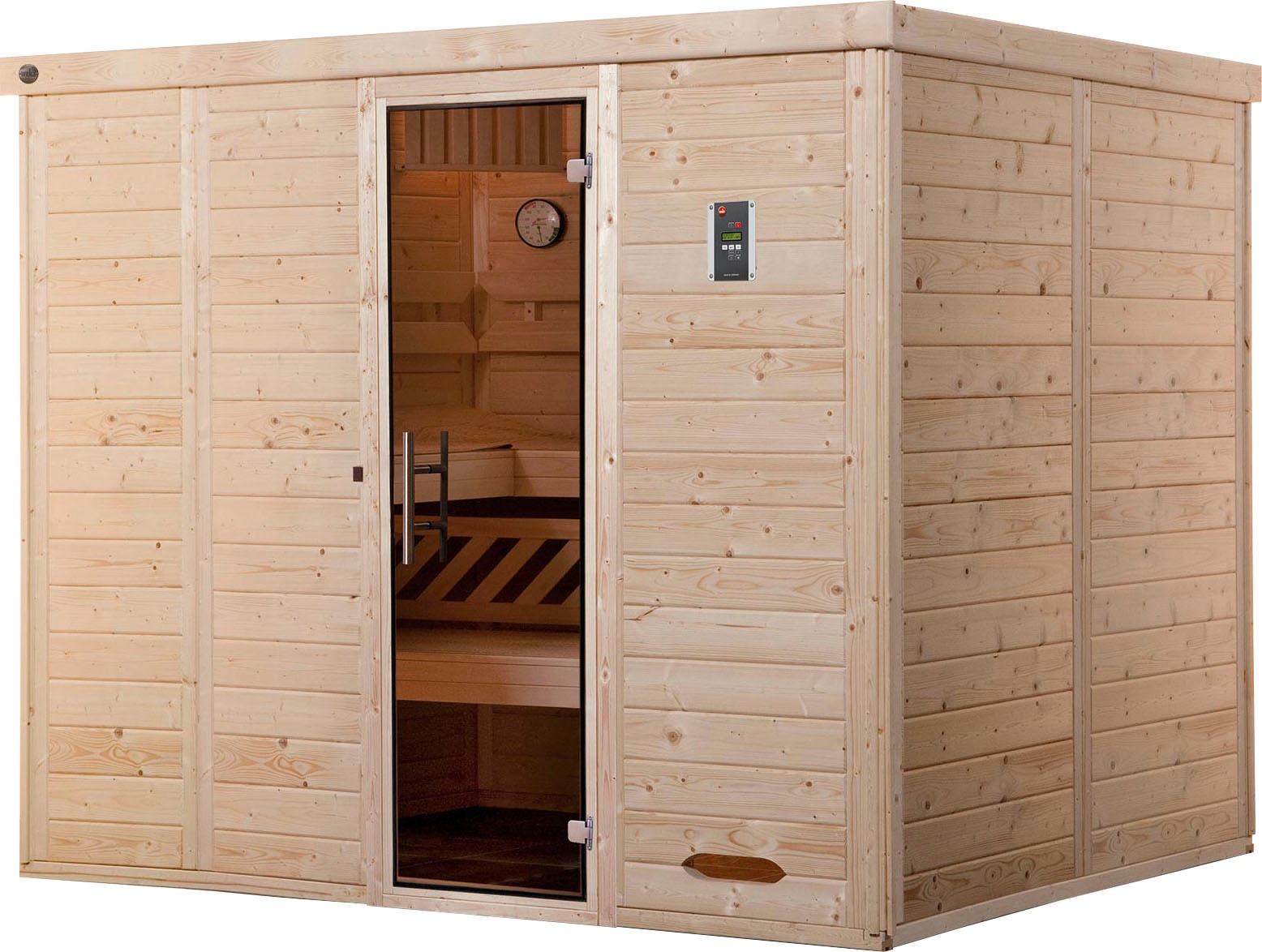 WEKA Sauna "Kemi", Saunaofen, externe Steuerung, 7,5 kW, beige, Saunen, 7,5 kW-Ofen mit digitaler Steuerung