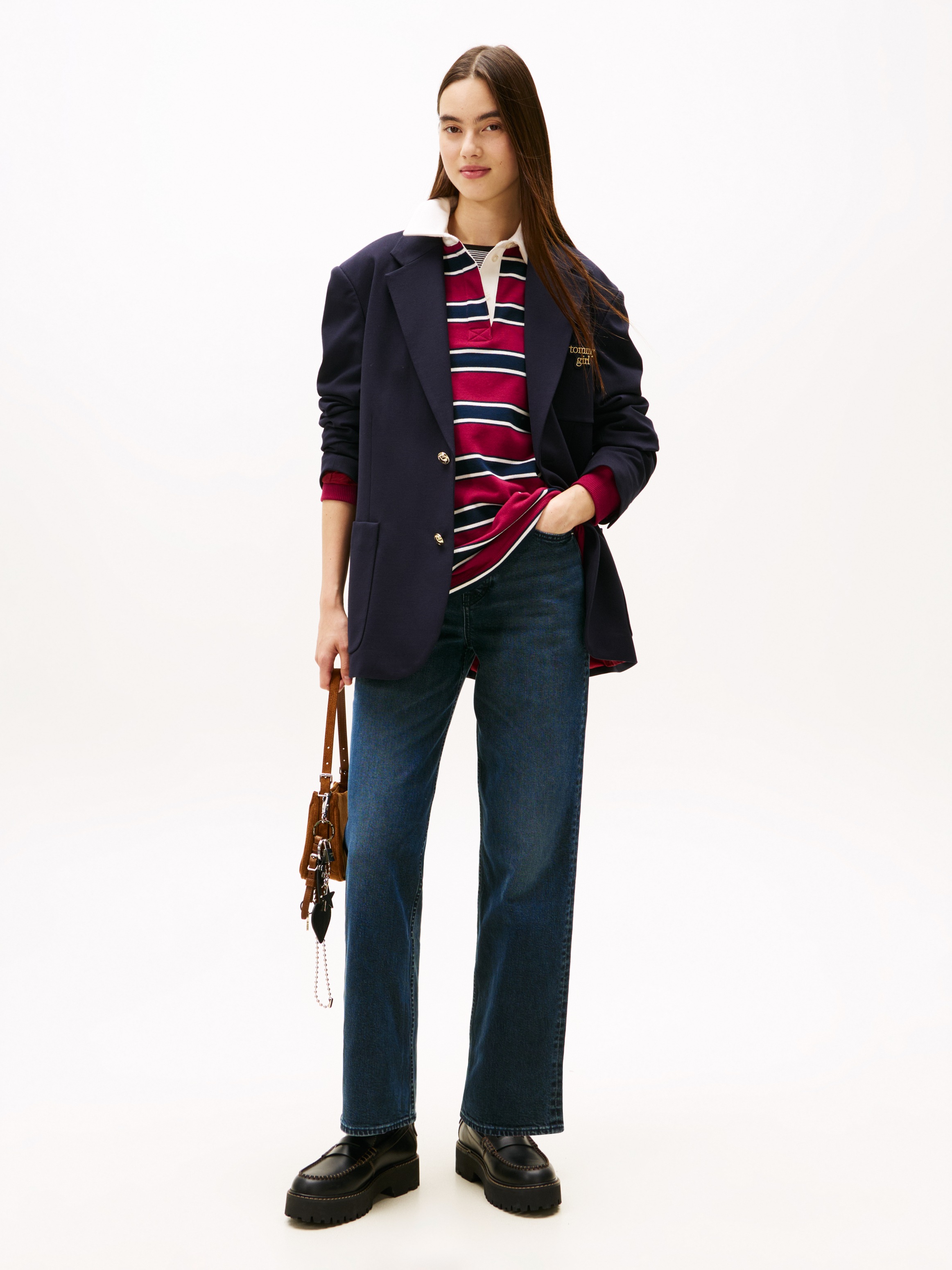 Thumbnail - Tommy Jeans Straight-Jeans "LAYLA HR SLIM STR" in Knöchellänge