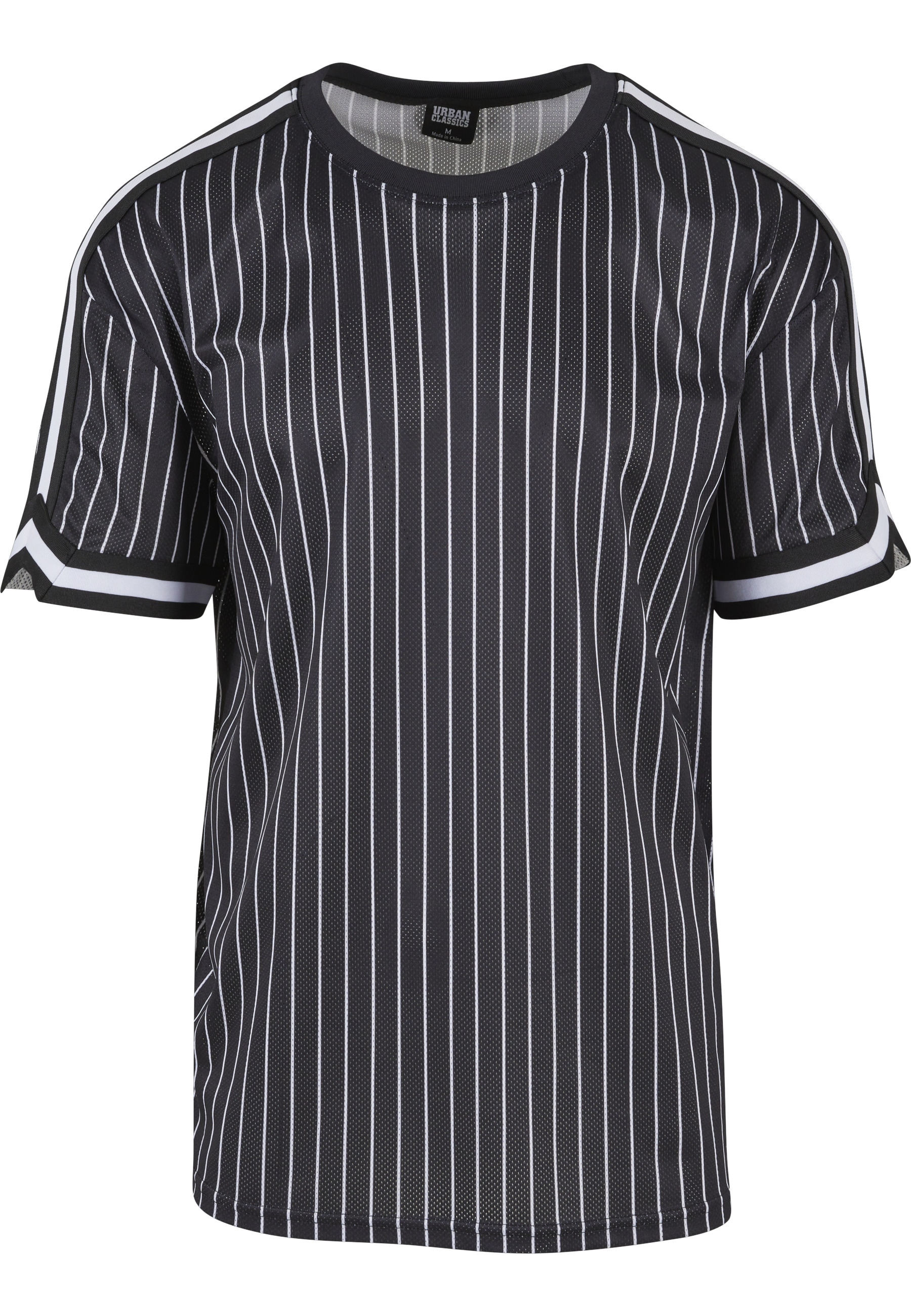 URBAN CLASSICS "Urban Classics Herren Oversized Striped Mesh Tee" 1 Stk.