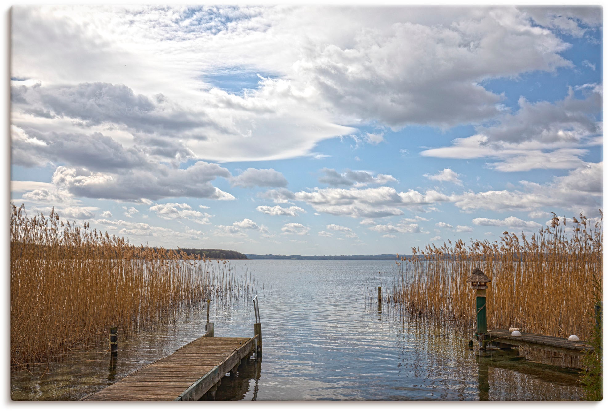 Artland Leinwandbild "Idylle am Ratzeburger See", Seebilder, (1 St.), auf Keilrahmen gespannt