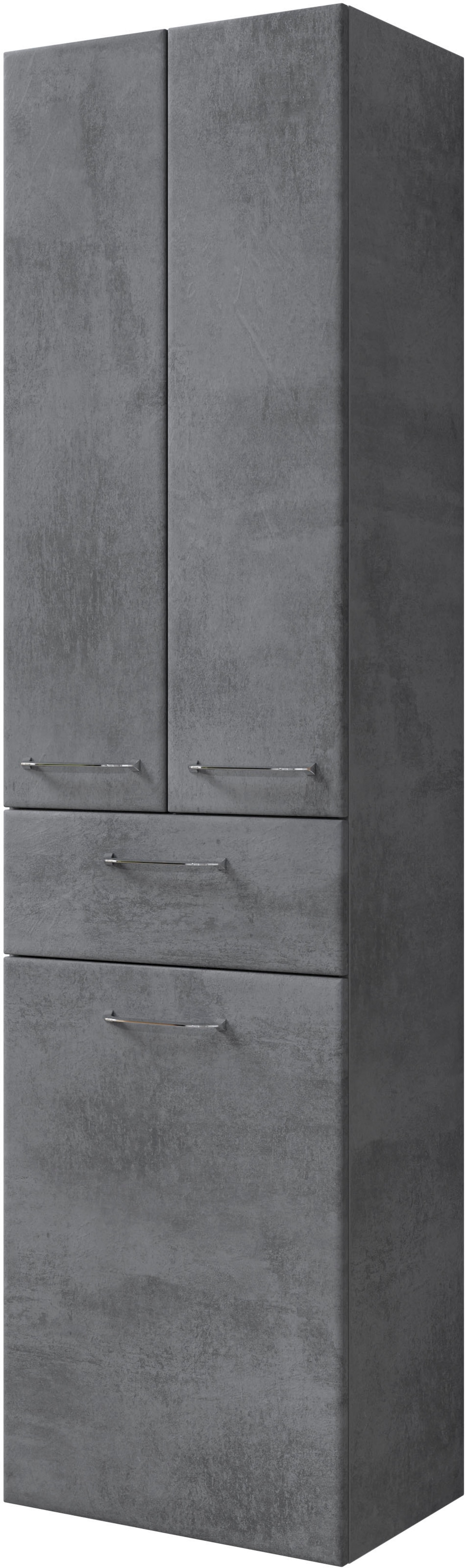 Saphir Hochschrank "Quickset 945 Badschrank, 50cm breit, 2 Türen, 1 Schubla günstig online kaufen