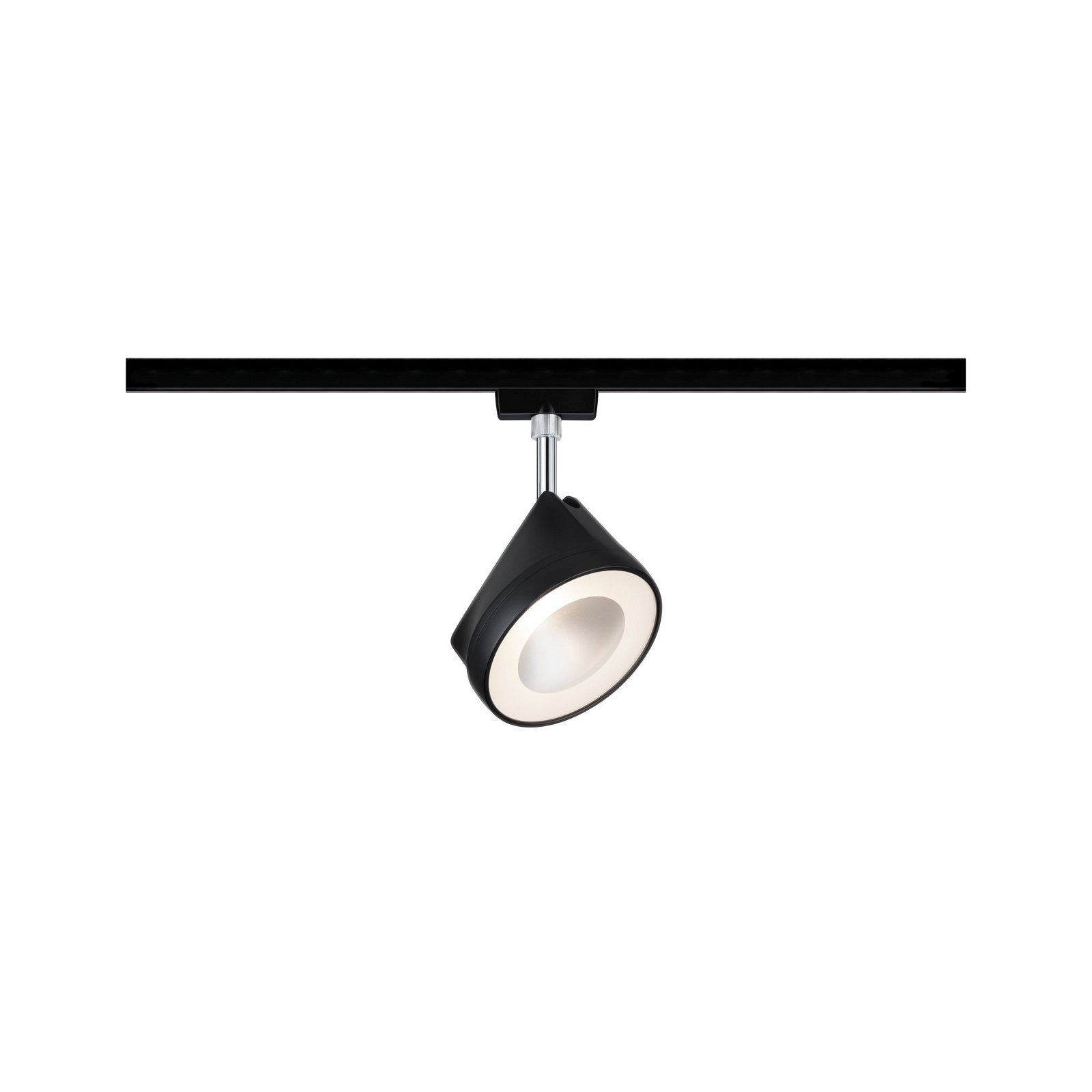 Paulmann Schienensystem-Leuchten »URail Schienenspot Arena 800lm 14W 2700K 230V Schwarz matt, Chrom«, Einzelspot, dimmbar