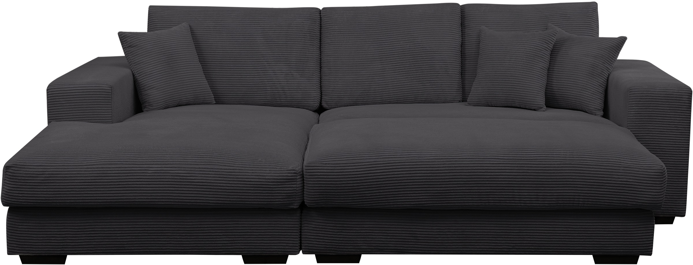 WERK2 Polstergarnitur "Eden L-Form + Hocker. Mega Couch Breite 286cm, Cord" günstig online kaufen