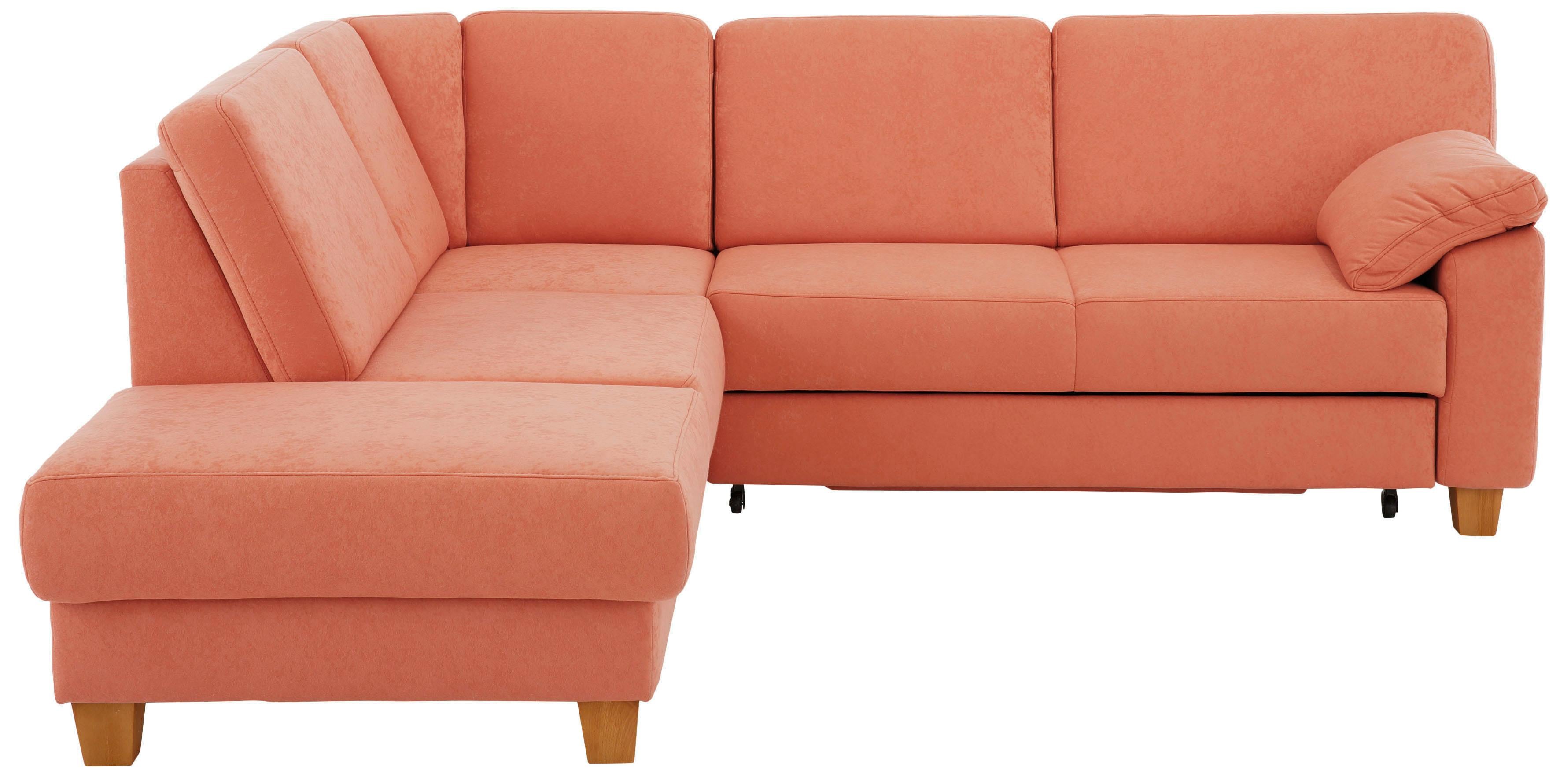 Home affaire Ecksofa "Belfort L-Form" mit Federkern, wahlweise mit Schlaffunktion und Stauraum