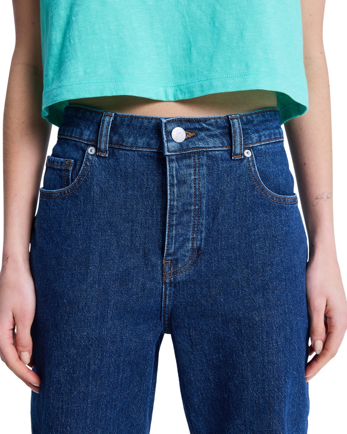 Roxy Straight-Jeans »Moonrise Long Mid Ocean Blue«
