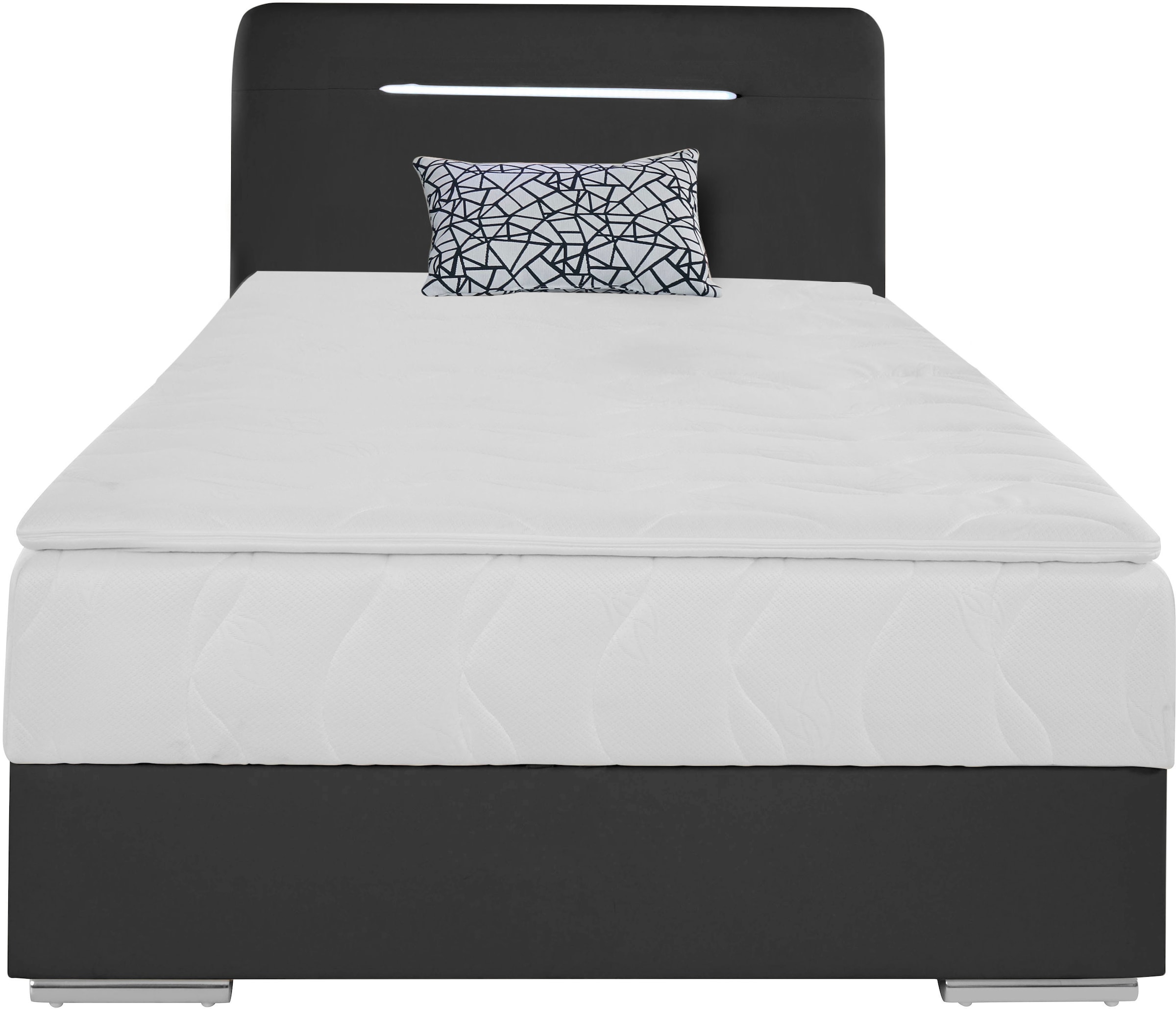 COTTA Boxbett »Lighstar«, inklusive LED-Beleuchtung, Topper, Bettkasten und Zierkissen