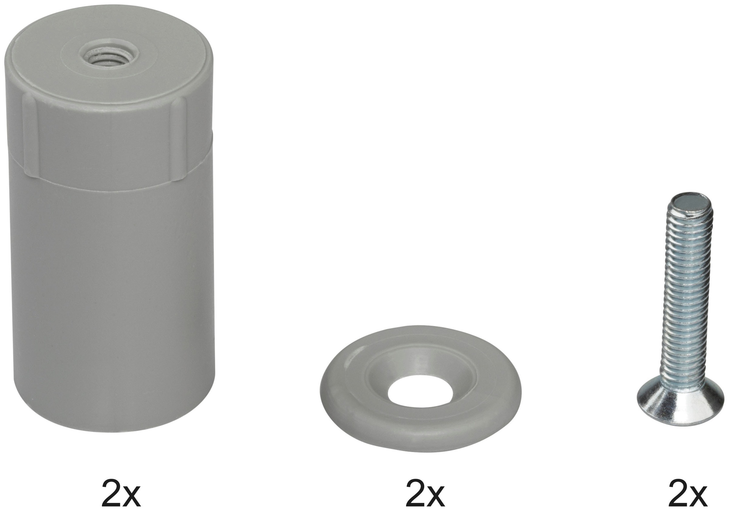 SCHELLENBERG Rollladen-Anschlagstopper »für Rollläden«, Zubehör für Außenrollläden, 20 x 40 mm, grau