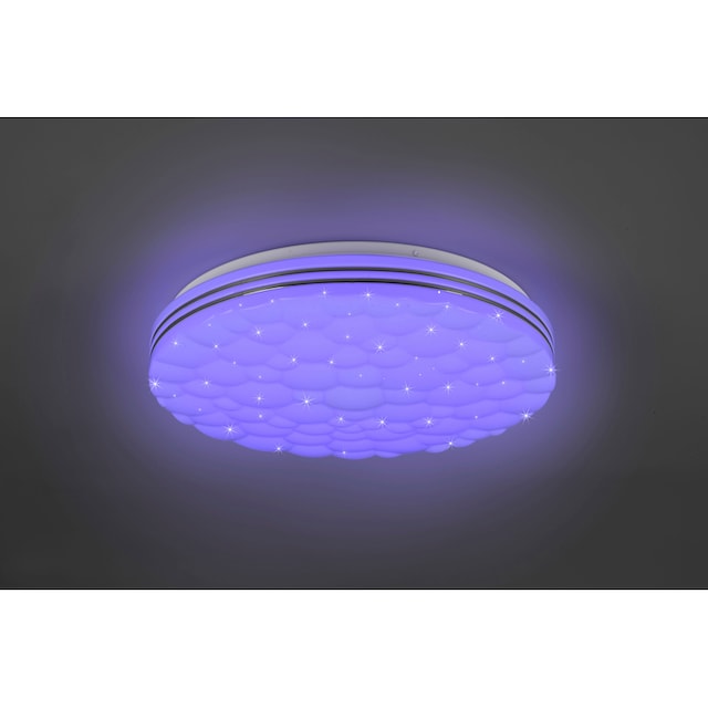 TRIO Leuchten LED Deckenleuchte »Tiger«, 1 flammig-flammig, Deckenlampe RGB  Regenbogen Effekt Lichtfarbe einstellbar Fernbedienung | BAUR