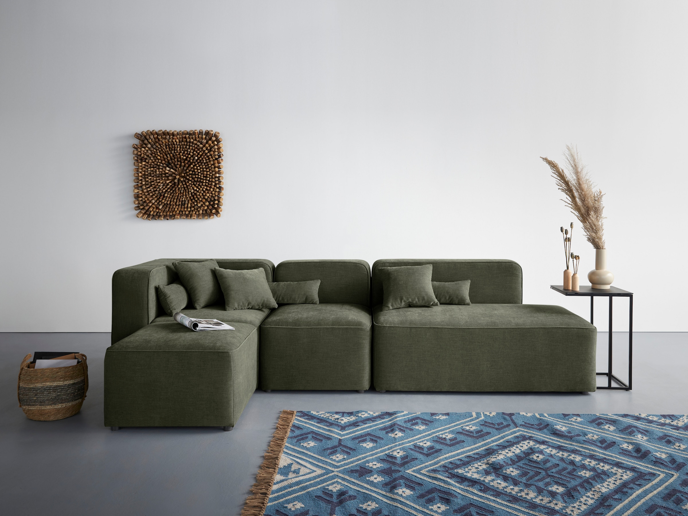Home affaire Ecksofa "Sundstrup L-Form" Modulserie, individuelle Zusammenst günstig online kaufen