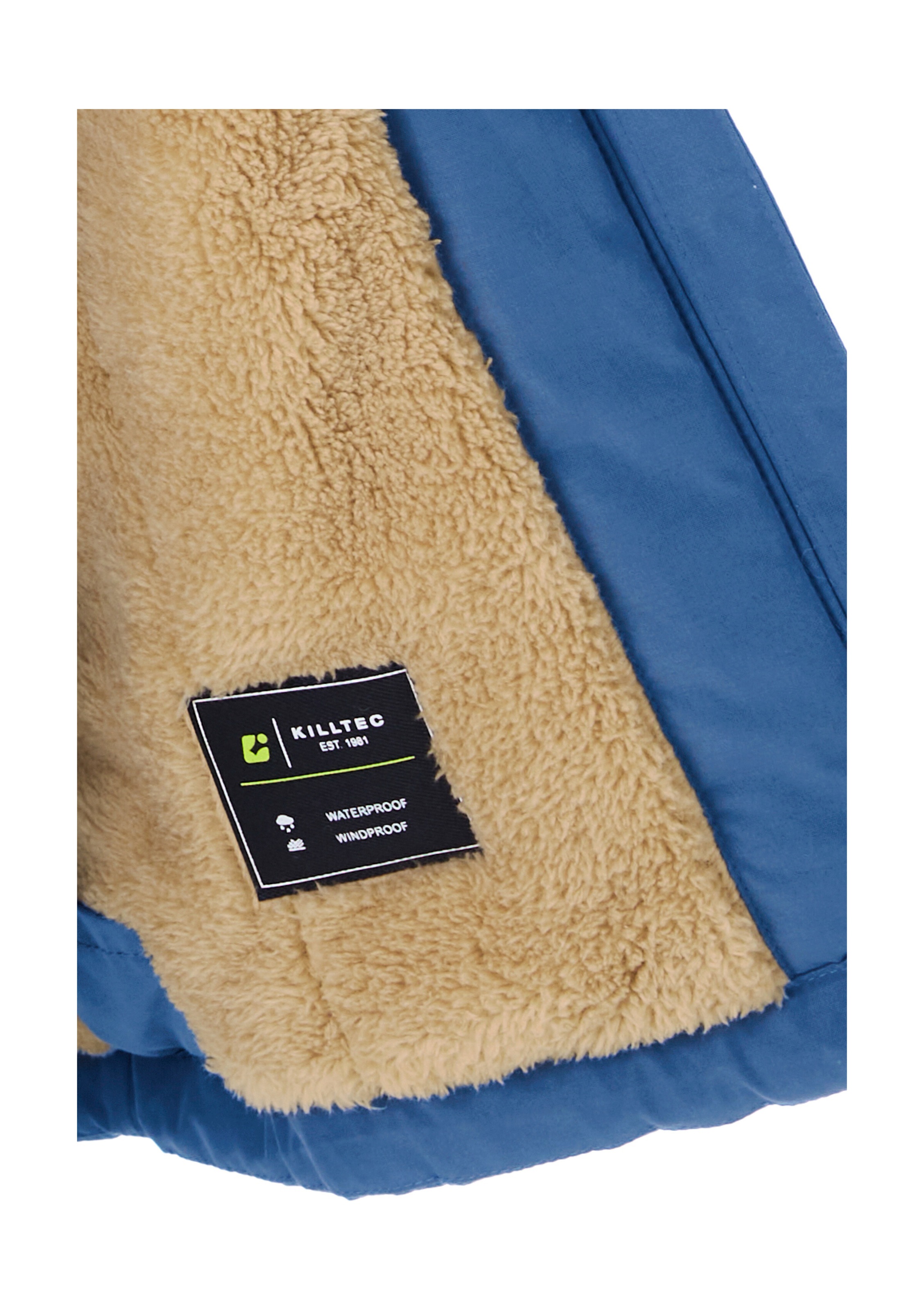 Killtec Funktionsjacke »KOW 377 BYS JCKT« Wasserdichte Funktionsjacke mit Kapuze, warmem Futter und Kinnschutz