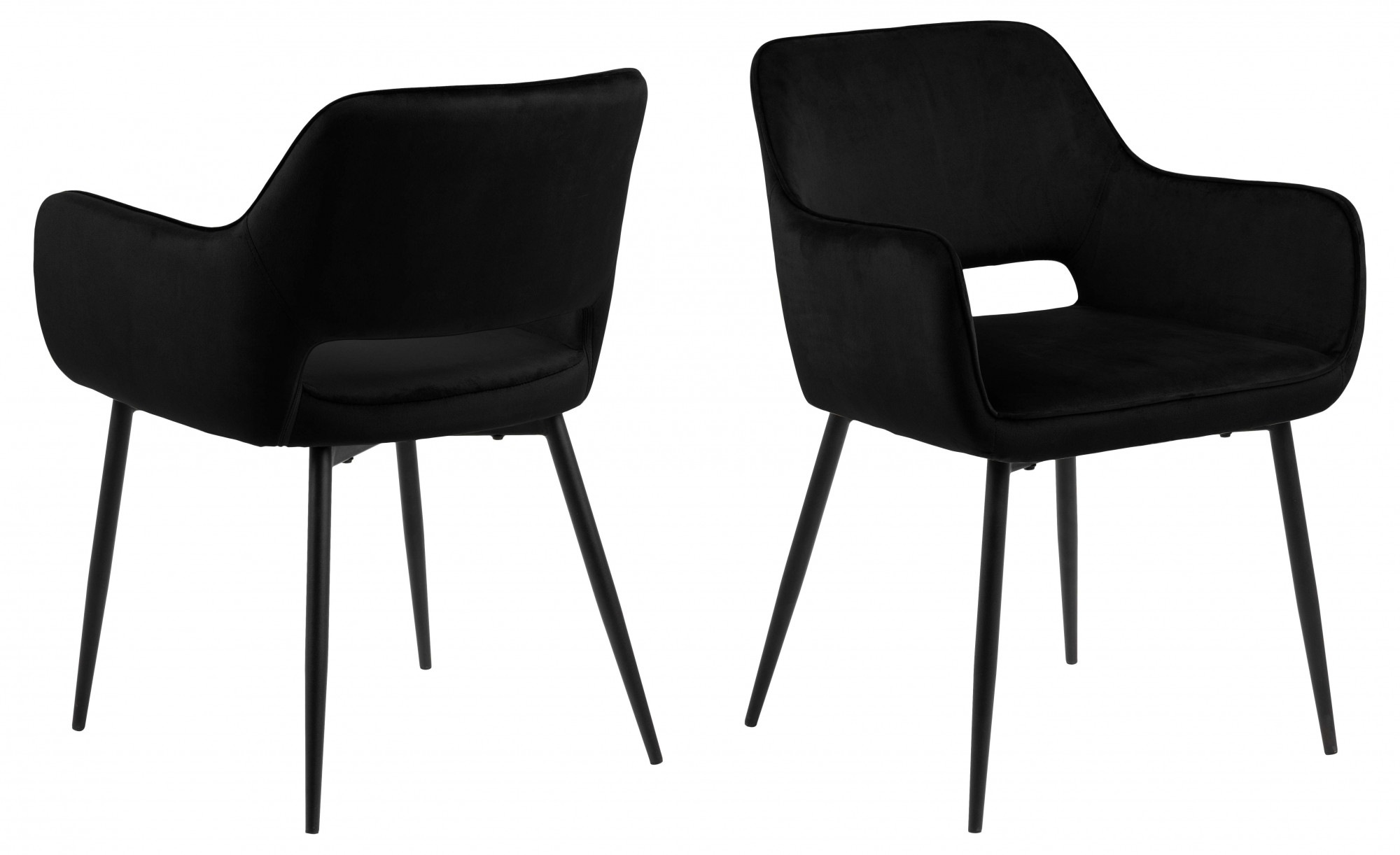 ACTONA GROUP Esszimmerstuhl "Ranja Polsterstuhl", Luxus-Microfaser, 2er Set günstig online kaufen