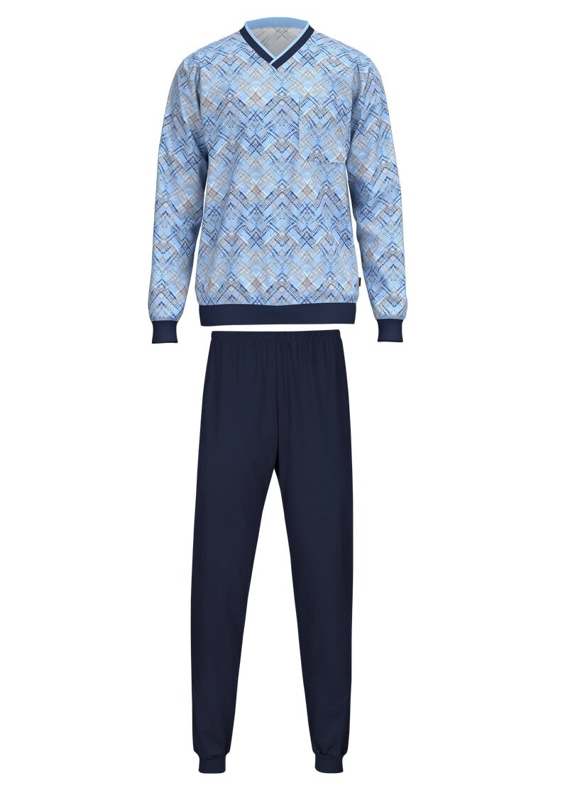 Trigema Schlafanzug »TRIGEMA Pyjama mit Zickzackmuster« 1