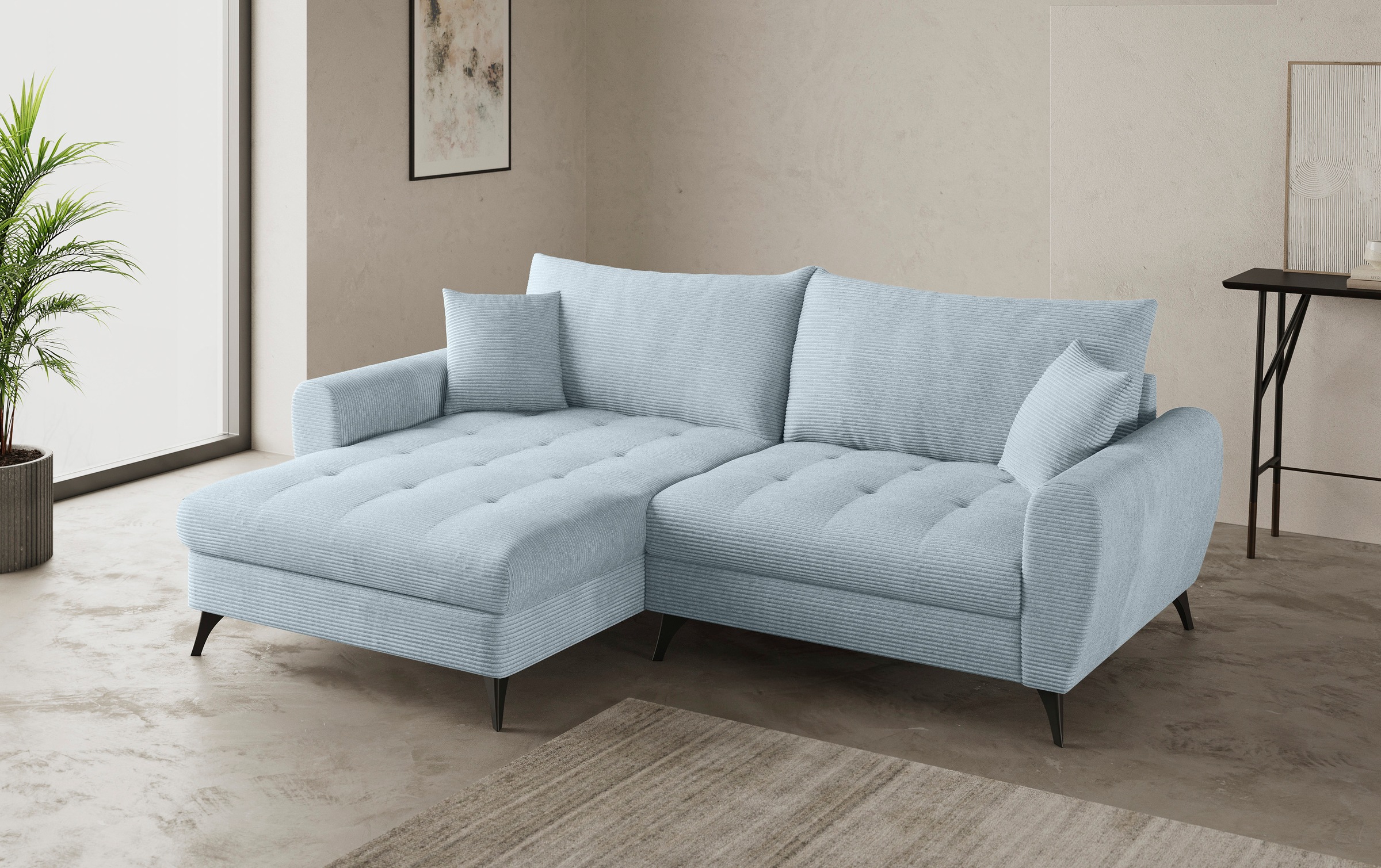 Mr. Couch Ecksofa "Blackburn II, L-Form", Mit Kaltschaumpolsterung bis 140 günstig online kaufen