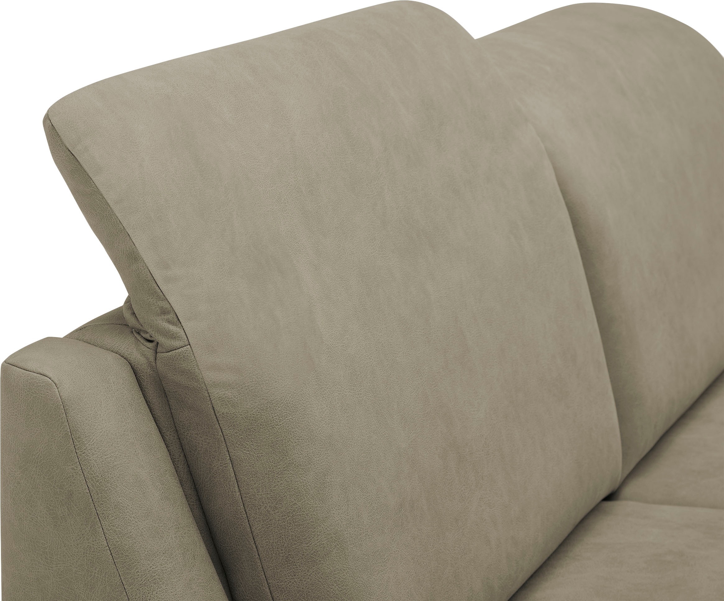 VILLA BECK Ecksofa »Garda L-Form«, (4 St.), inklusive Kopfteilverstellung, Stellmaß 277x245cm