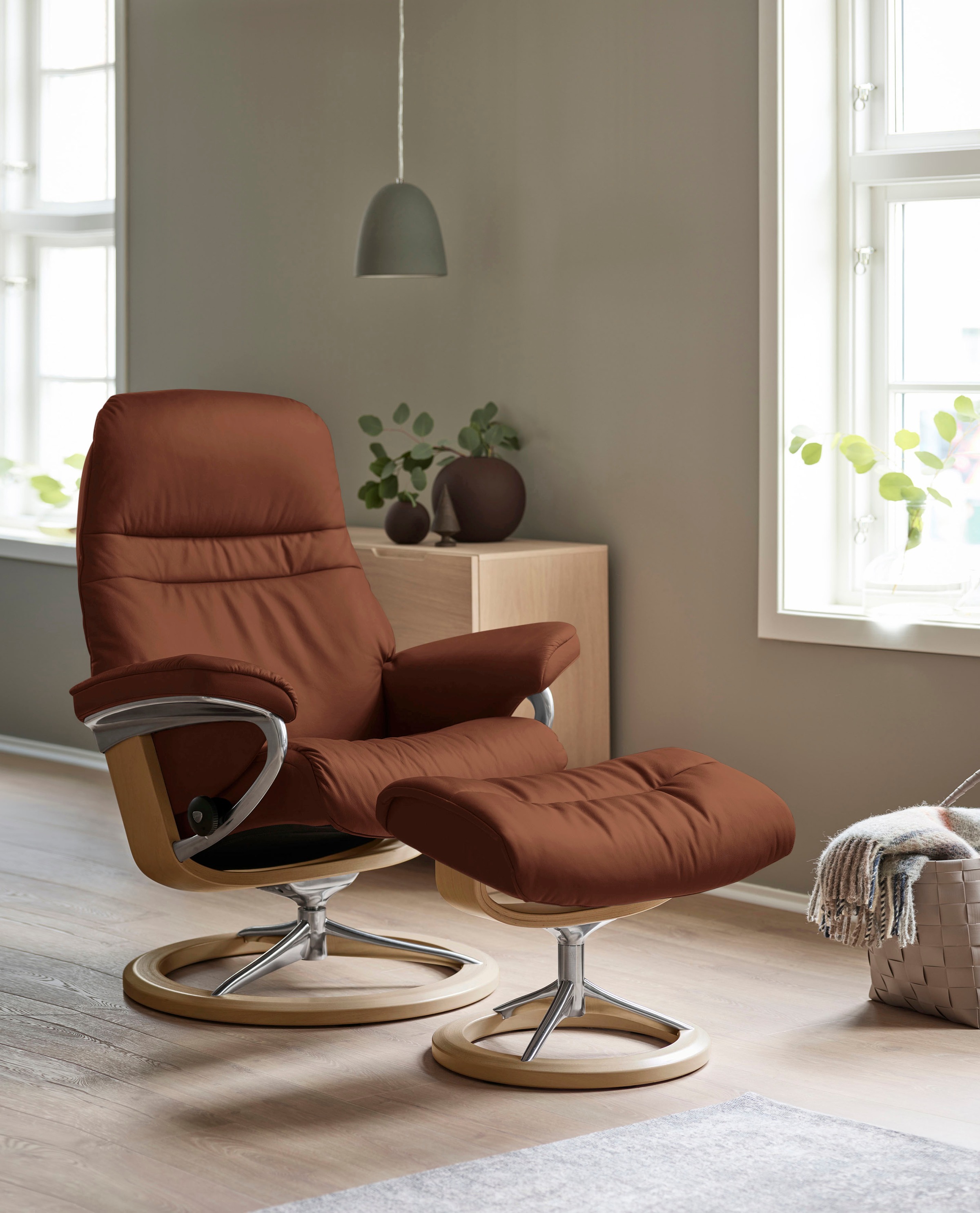 Stressless® Fußhocker »Sunrise«, mit Signature Base, Gestell Eiche