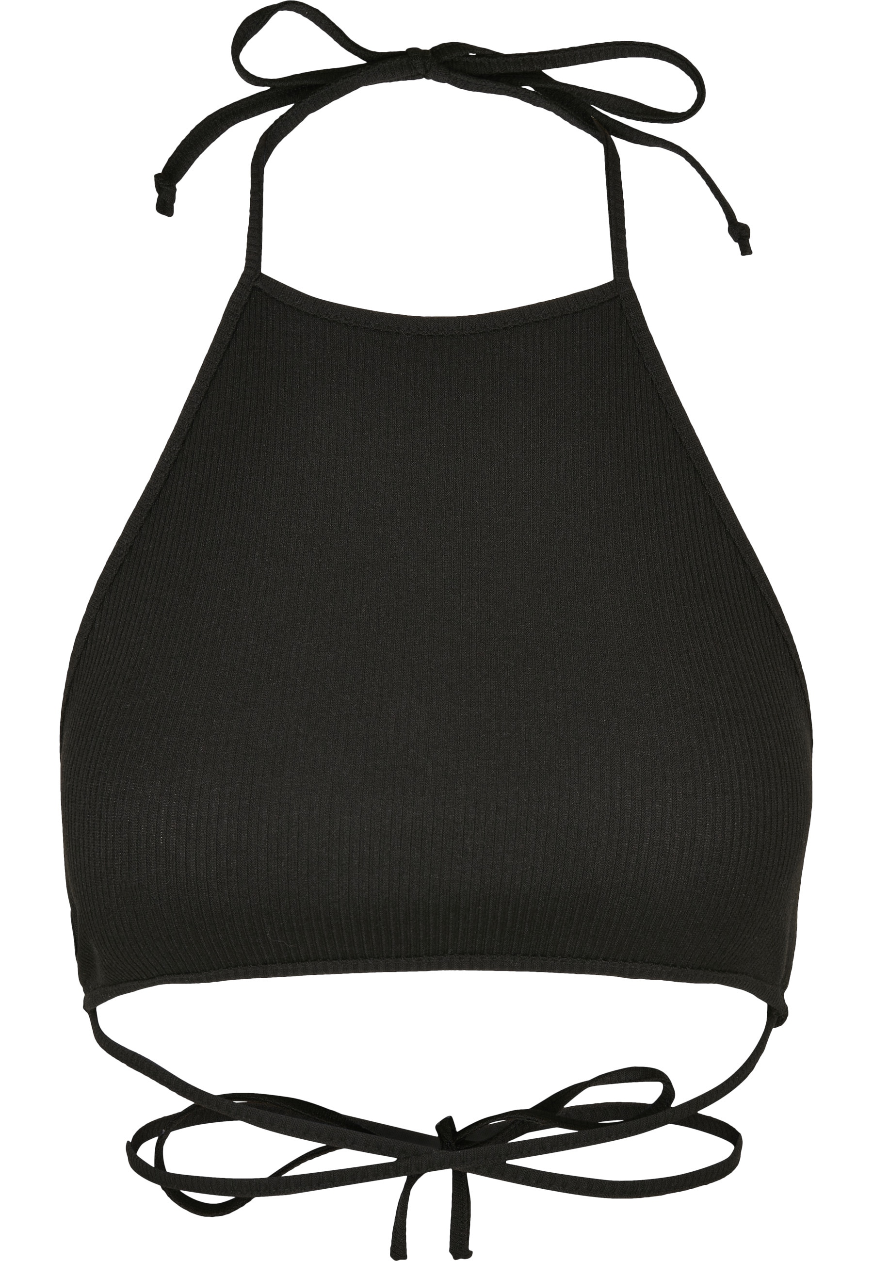 URBAN CLASSICS Yoga & Relax Shirt "Urban Classics Damen Ladies Rib Trapeze Cropped Top" 1