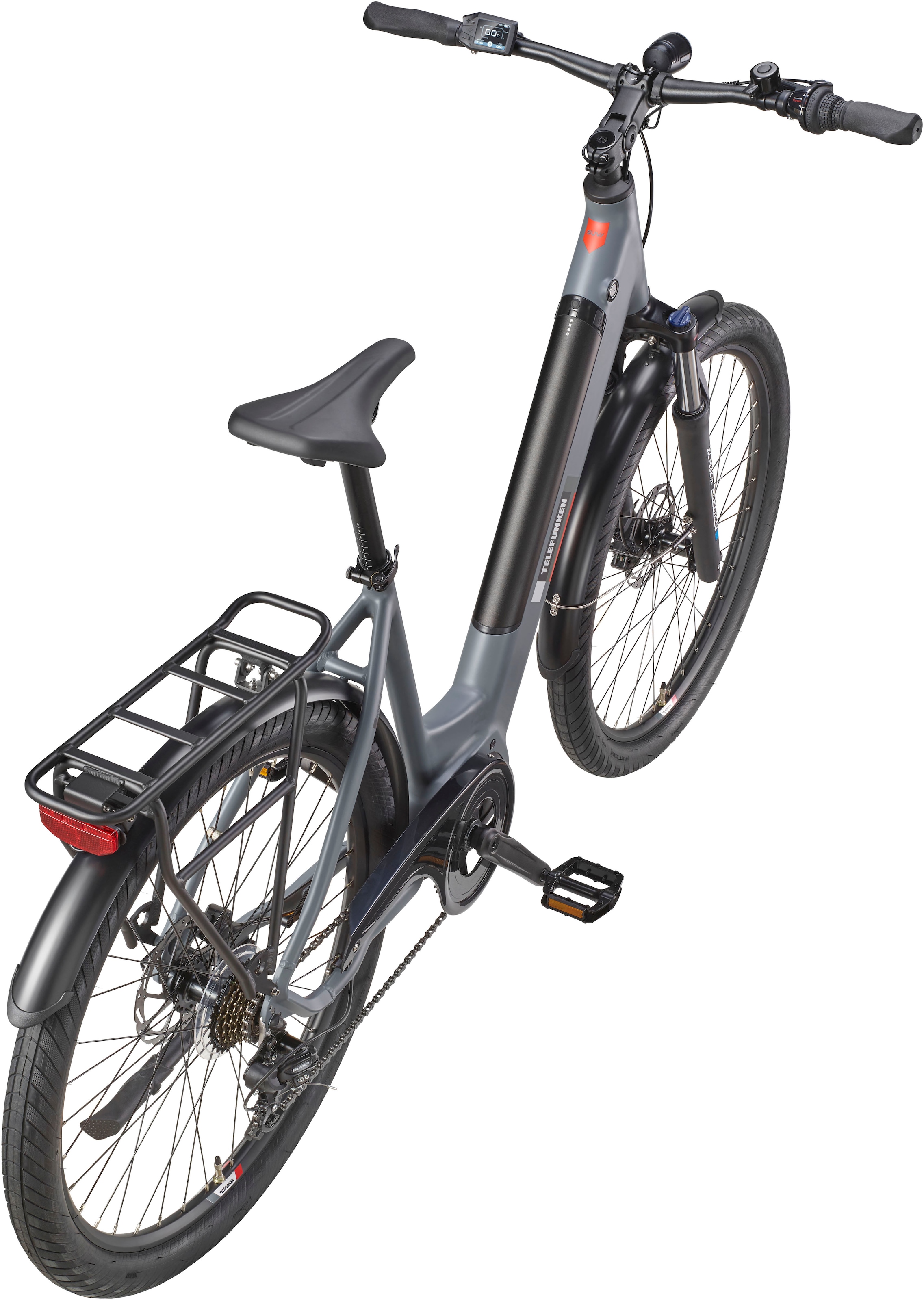 Telefunken E-Bike »SUV500«, 7 Gang, Shimano, Mittelmotor 250 W, (27,5 Zoll, Straßenzulassung, Scheibenbremsen), Pedelec, Elektrofahrrad für Damen u. Herren