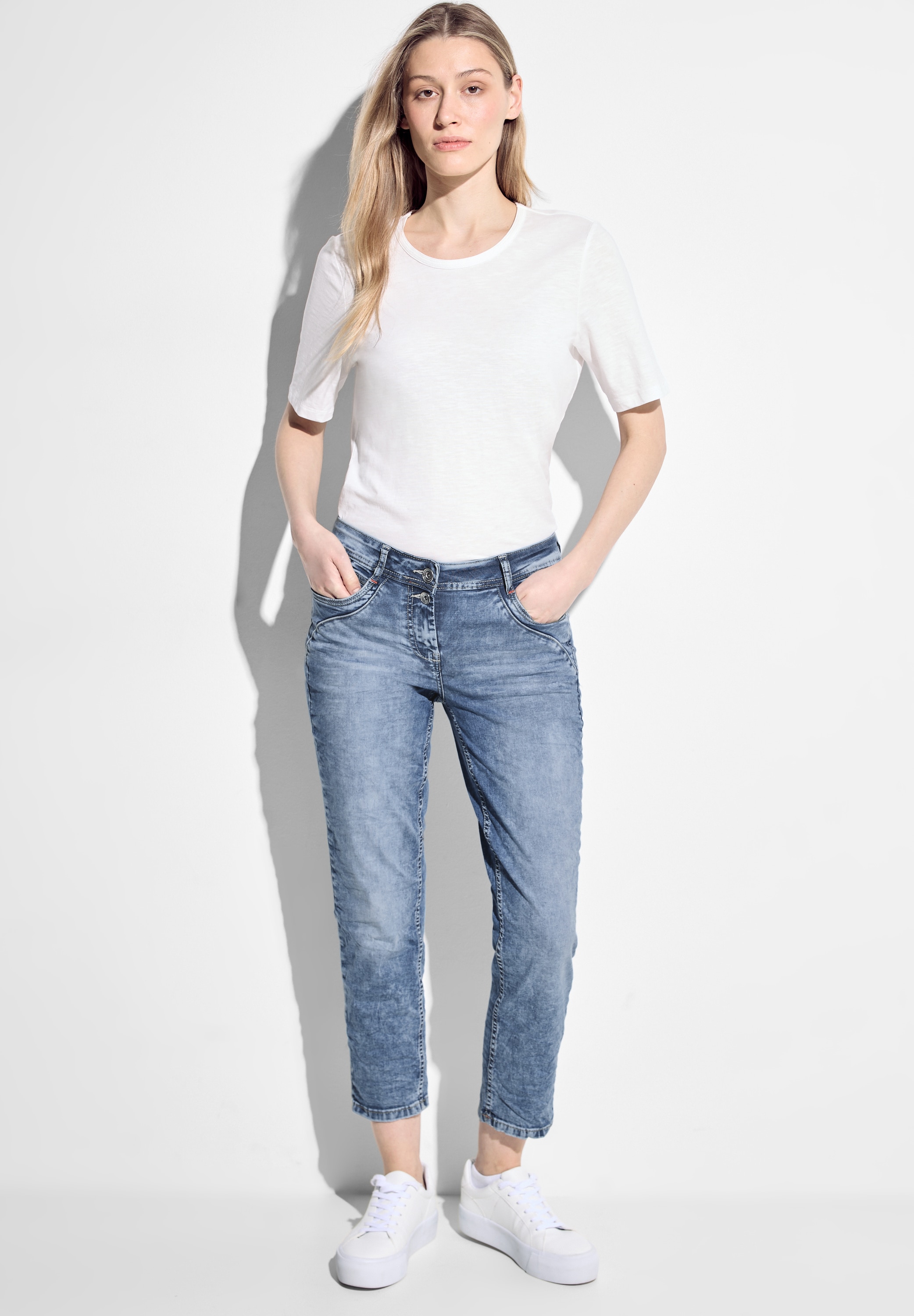 Cecil Gerade Jeans, Middle Waist