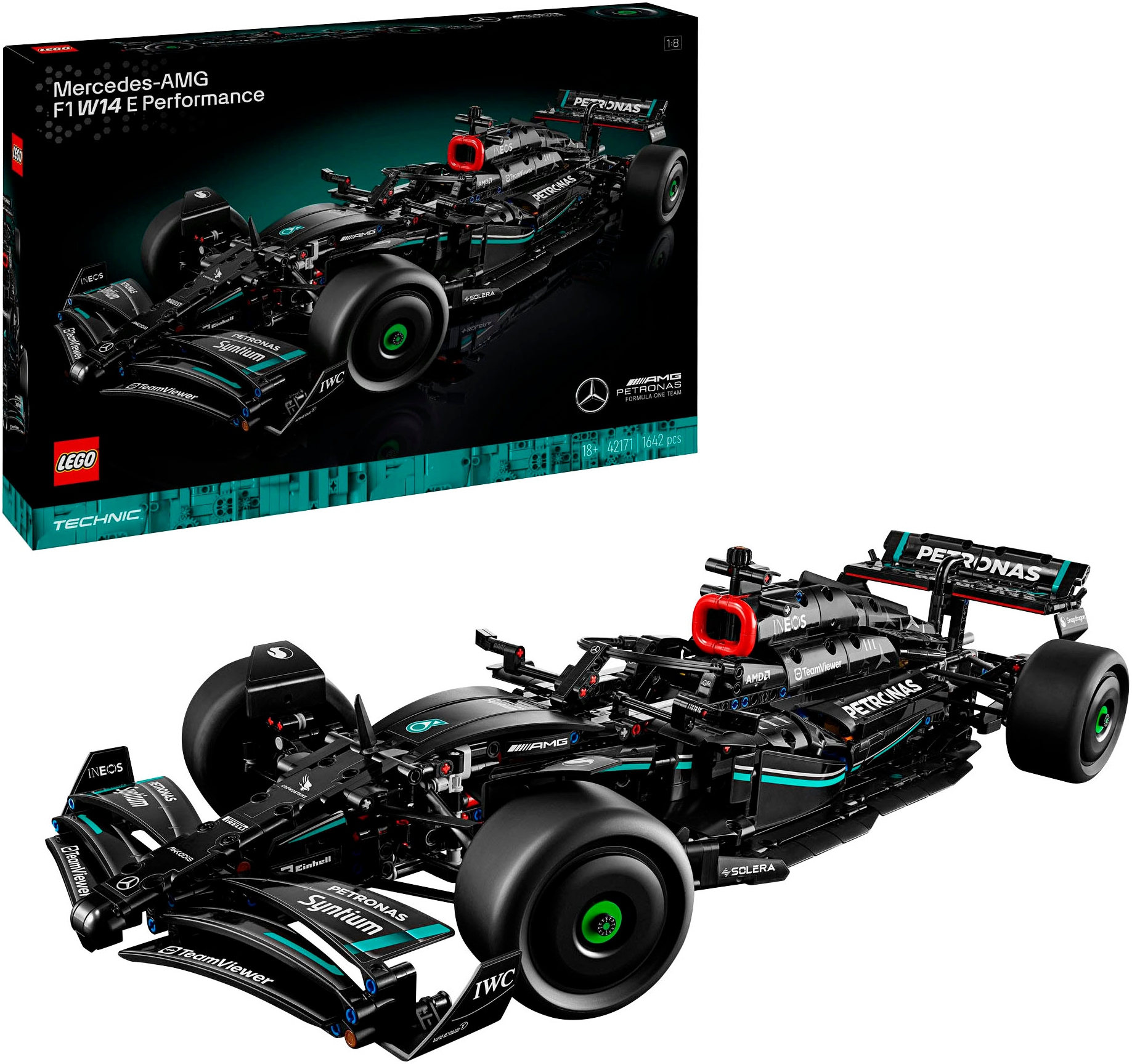 LEGO Kinder Konstruktionsspielsteine "Mercedes-AMG F1 W14 E Performance (42171), LEGO Technic", bunt, Kunststoff, Spielbausteine, Made in Europe
