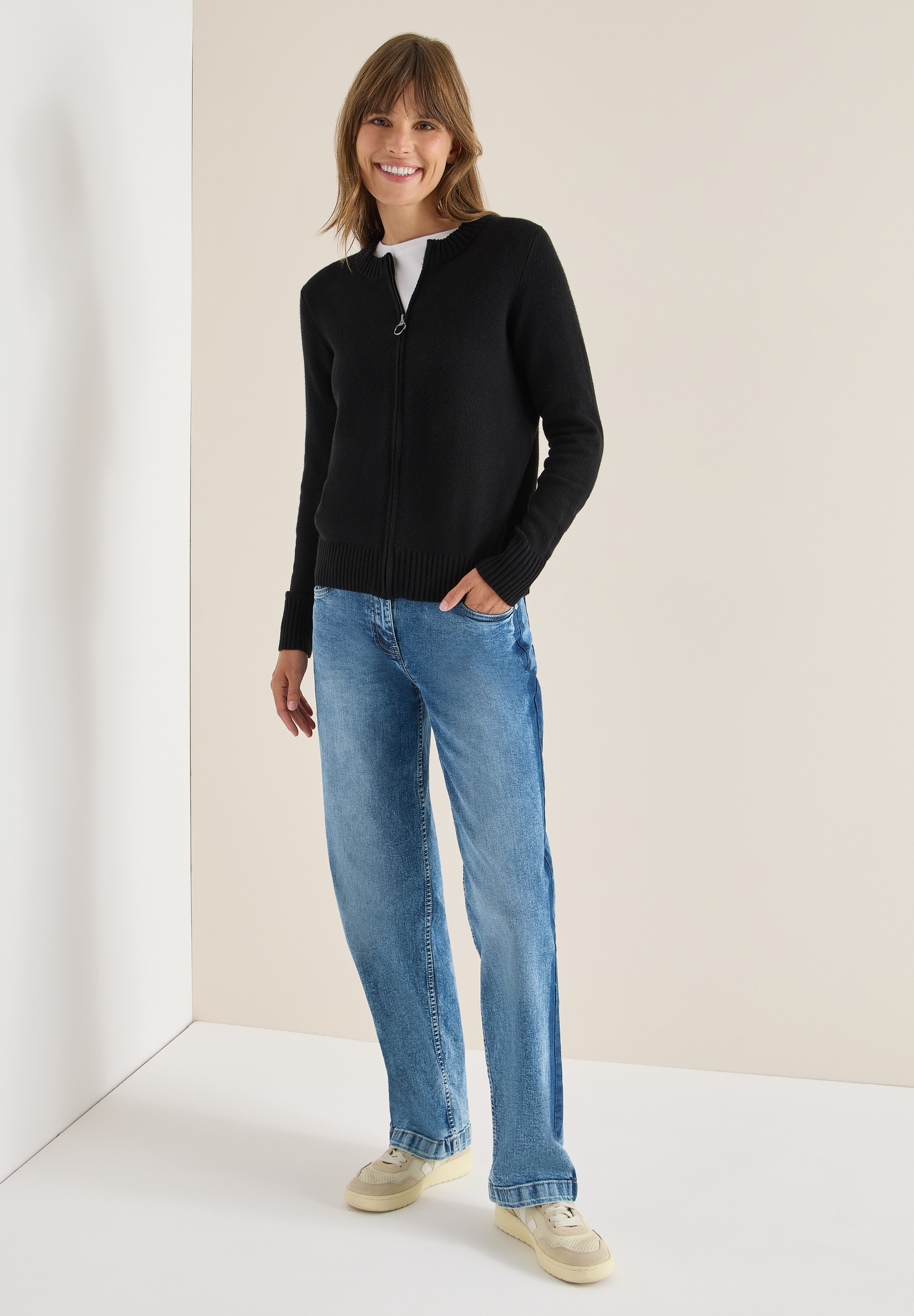 Thumbnail - Cecil Cardigan mit Ripp-Details