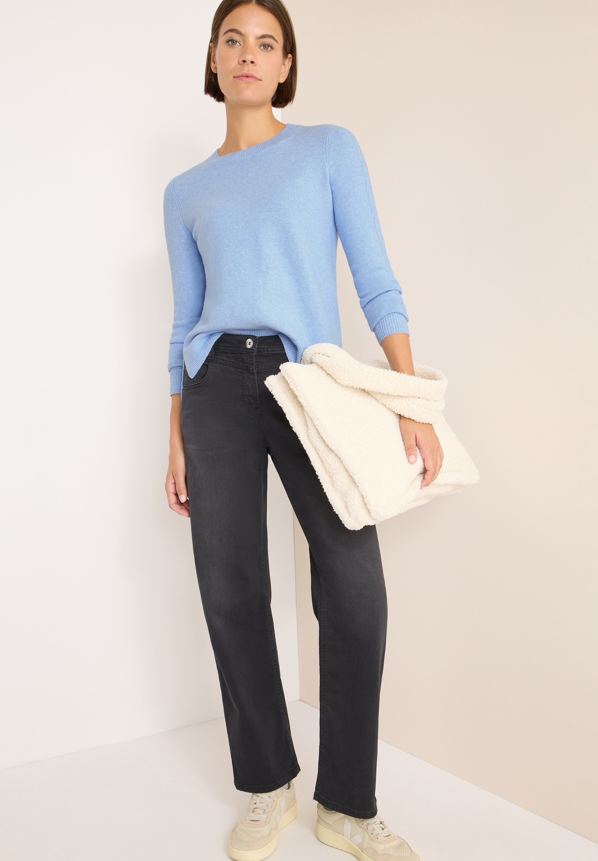 STREET ONE Strickpullover mit Strick-Detail günstig online kaufen