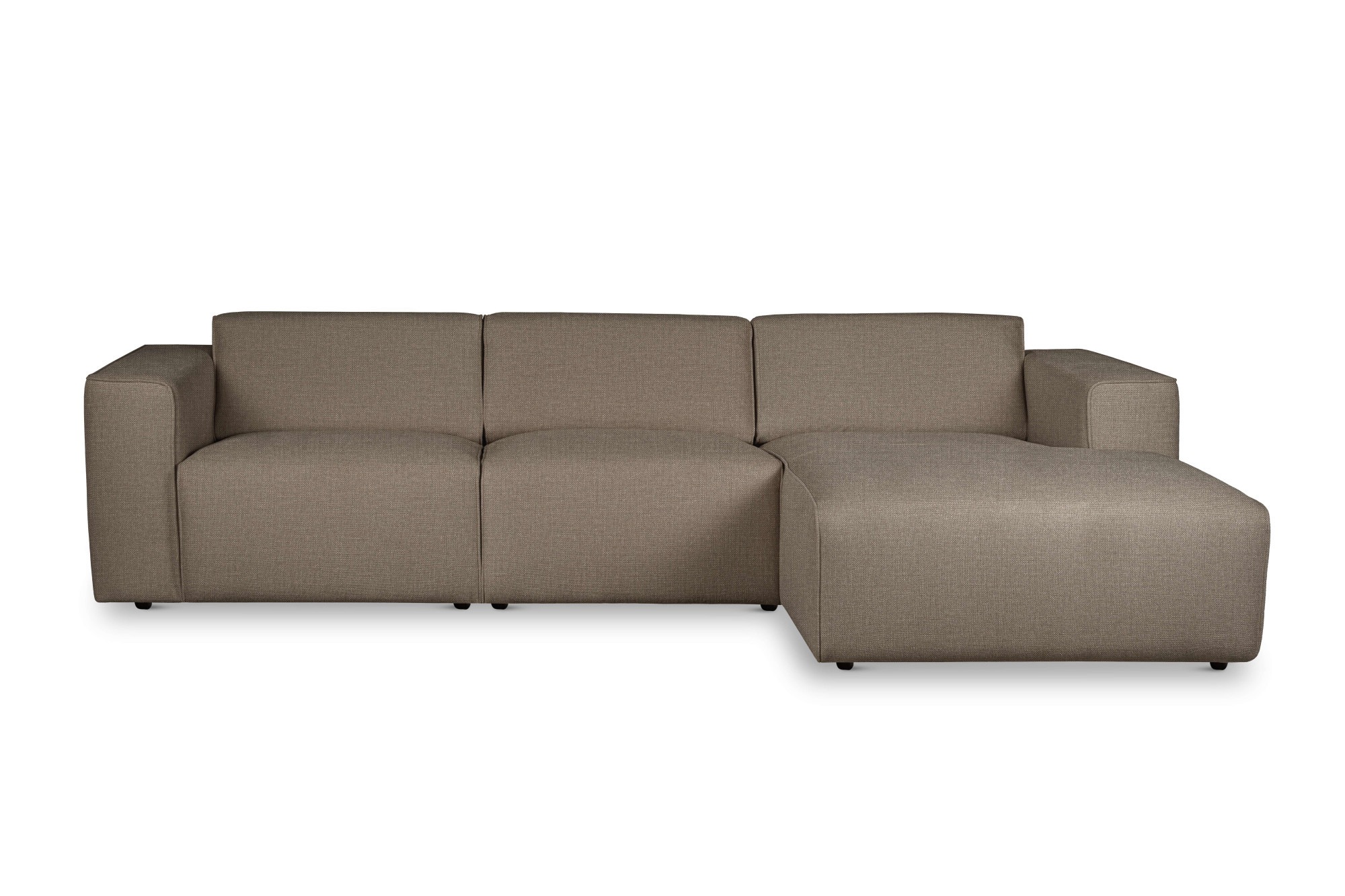 andas Ecksofa "Noord", L-Form, mit Kedernaht, Breite 281 cm, Cord, Struktur günstig online kaufen