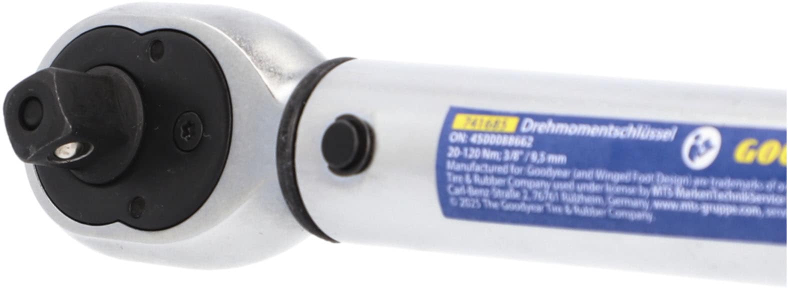 Goodyear Drehmomentschlüssel »Drehmomentschlüssel 20-120 Nm mit Adaptern«