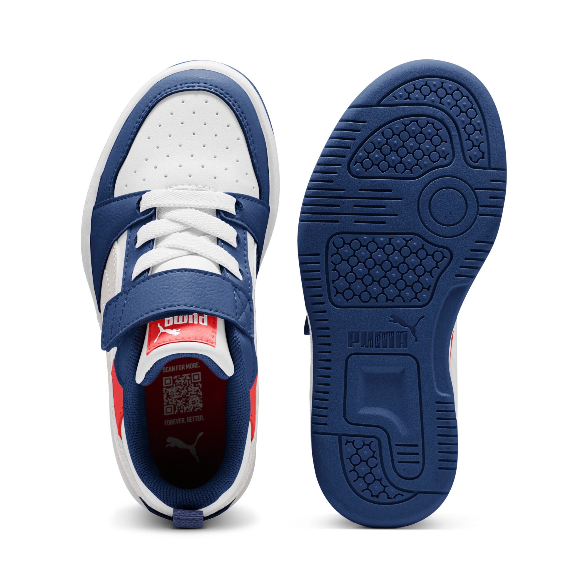 Puma Rebound V6 Lo AC+ PS Sneaker Blue Jewel Size 28 3