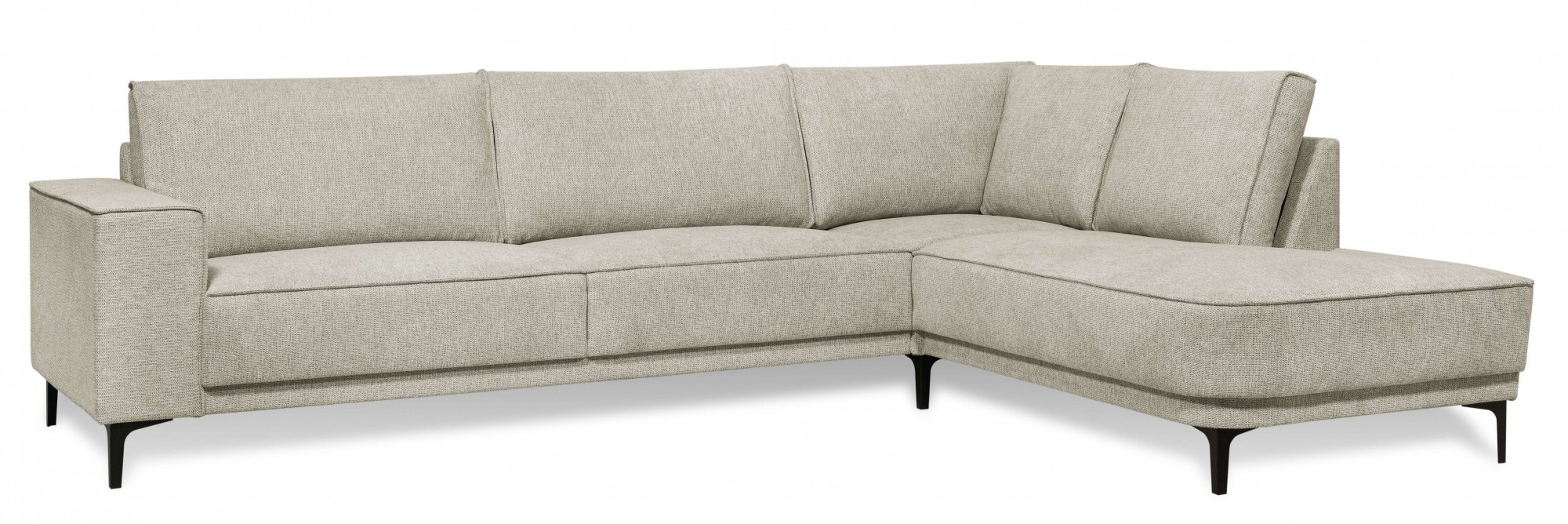 OTTO home Ecksofa »Casina« mit abgerundeter Ottomane, in einem weichen Chenille-Stoff