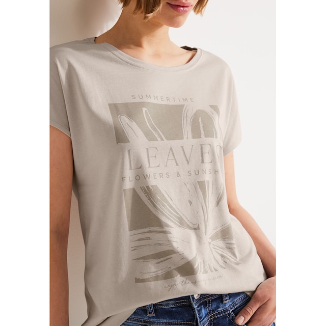 STREET ONE T-Shirt, mit Rundhalsausschnitt für bestellen | BAUR