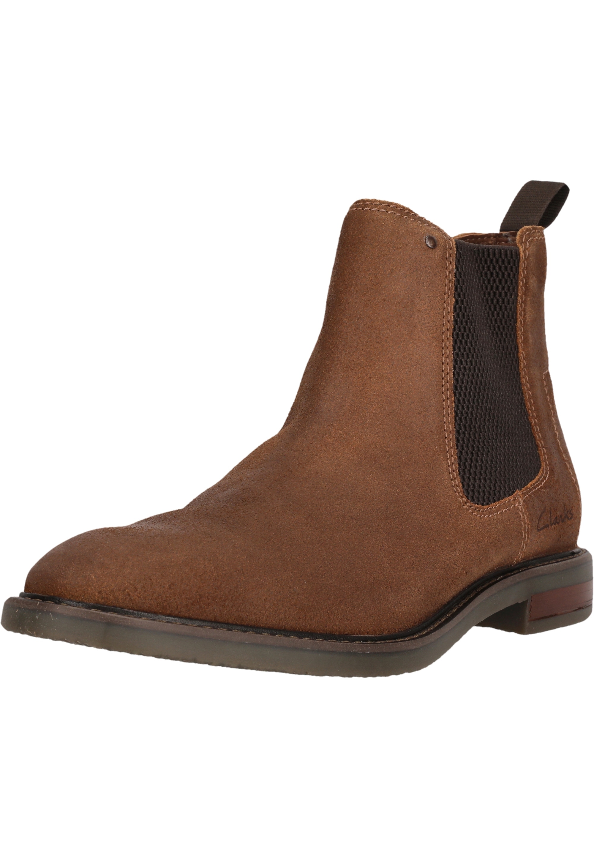 Stiefel CLARKS "Jaxen Easy", Mädchen, Gr. 41, braun, Schuhe Stiefel, mit smartem elastischem Einstieg