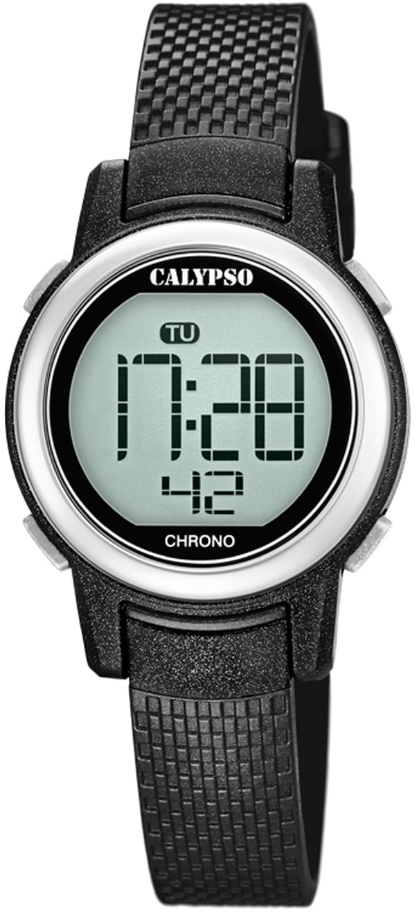 CALYPSO WATCHES Chronograph »Digital Crush, K5736/3«, Armbanduhr, Quarzuhr, Damenuhr, Digitalanzeige, Datum, Stoppfunktion