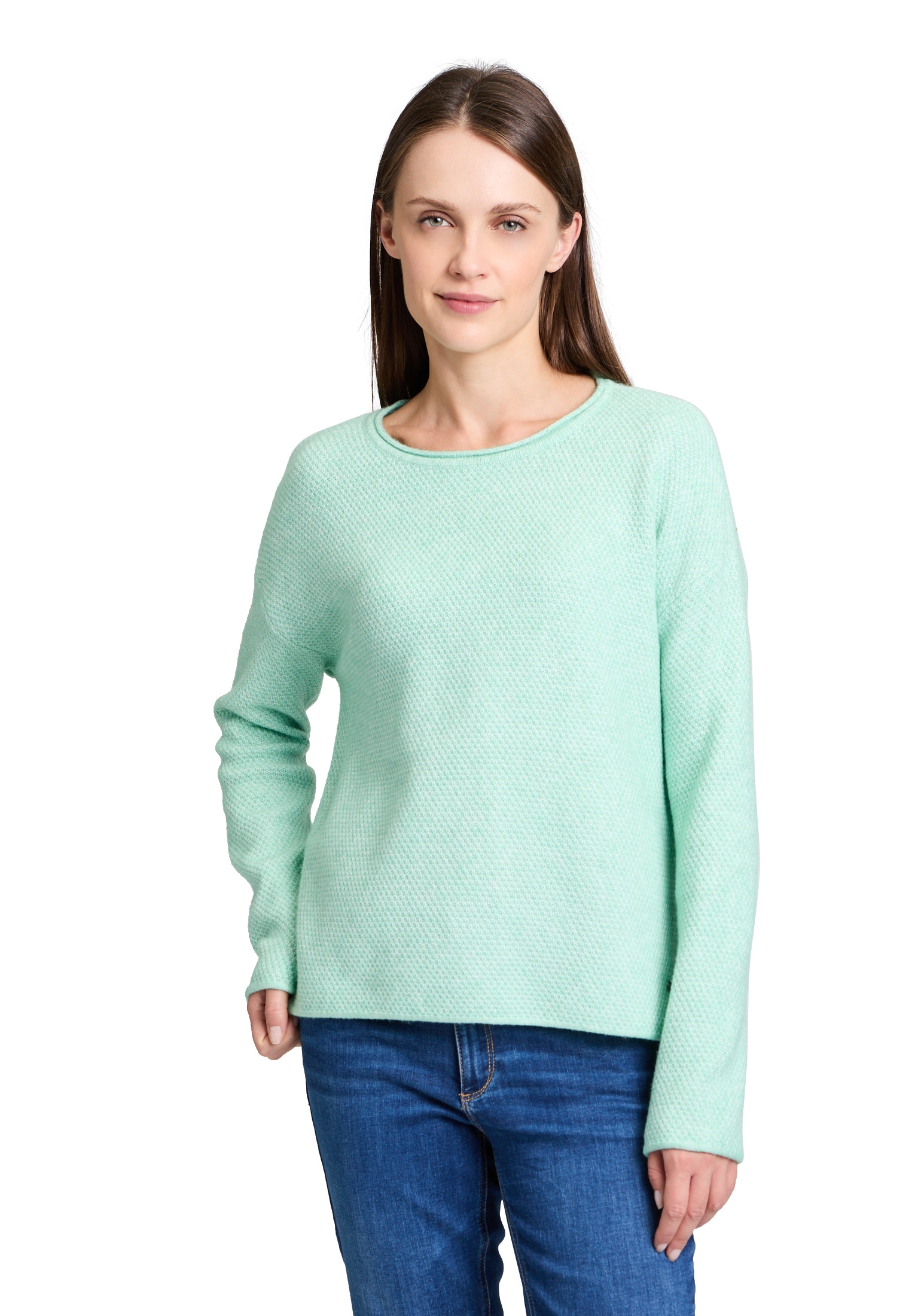 Betty&Co Strickpullover "Damen mit Rundhalsausschnitt", 1 Stk. Struktur günstig online kaufen