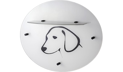 GGG MÖBEL Garderobenpaneel »Hund«, aus Glas mit Ablage kaufen