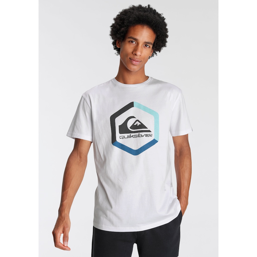 Quiksilver T-Shirt »Herren Doppelpack mit Logodruck«, (Packung, 2 tlg., 2er-Pack)