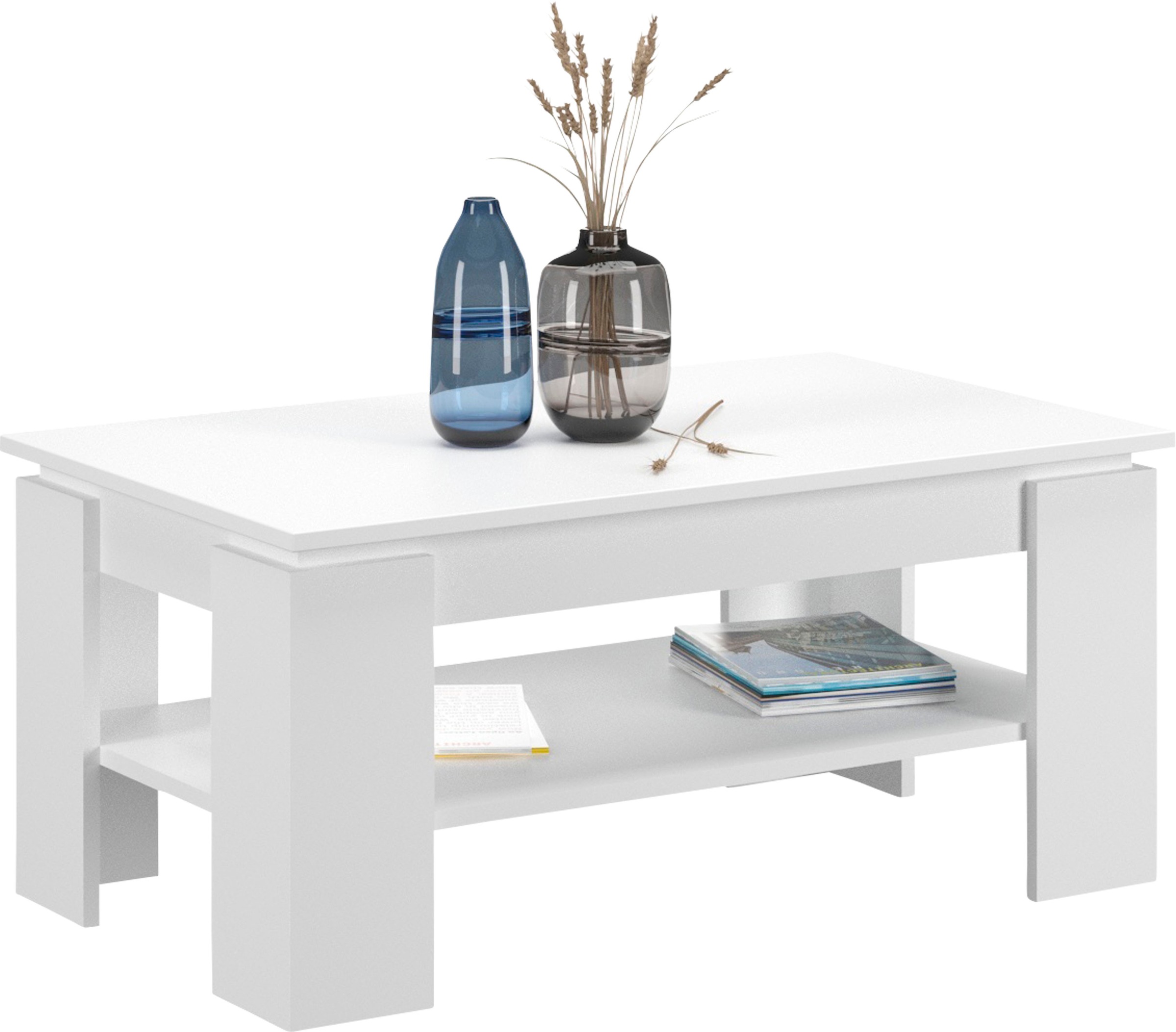 Home affaire Couchtisch "Kalmar, rechteckig, 100 x 60 cm, 1 Ablageboden" So günstig online kaufen