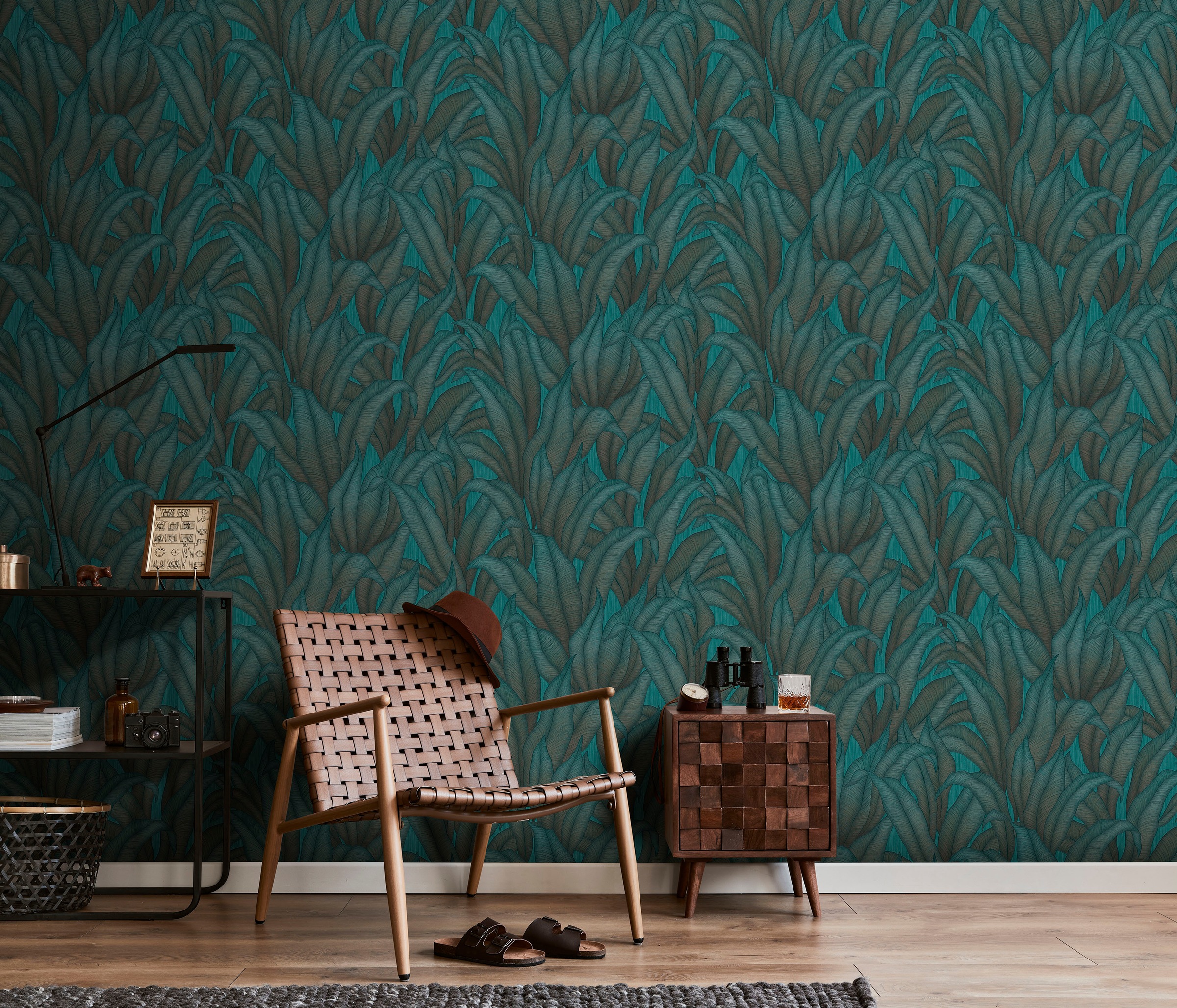 Fashion for walls Vliestapete »Sansibar« floral geprägt Phthalate frei