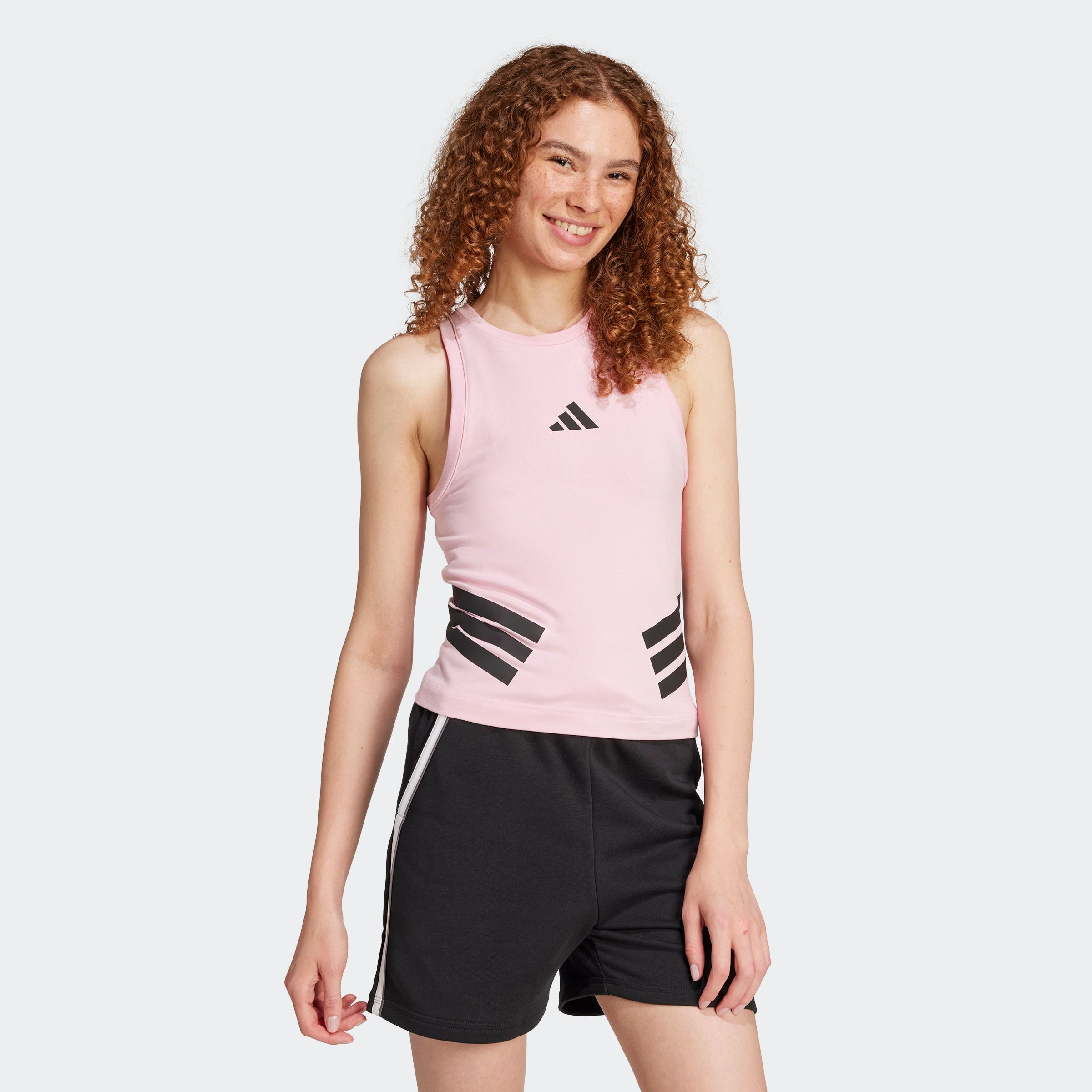 adidas Sportswear Tanktop "W FI 3S TANK" aus Single Jersey, mit Elasthan-An günstig online kaufen