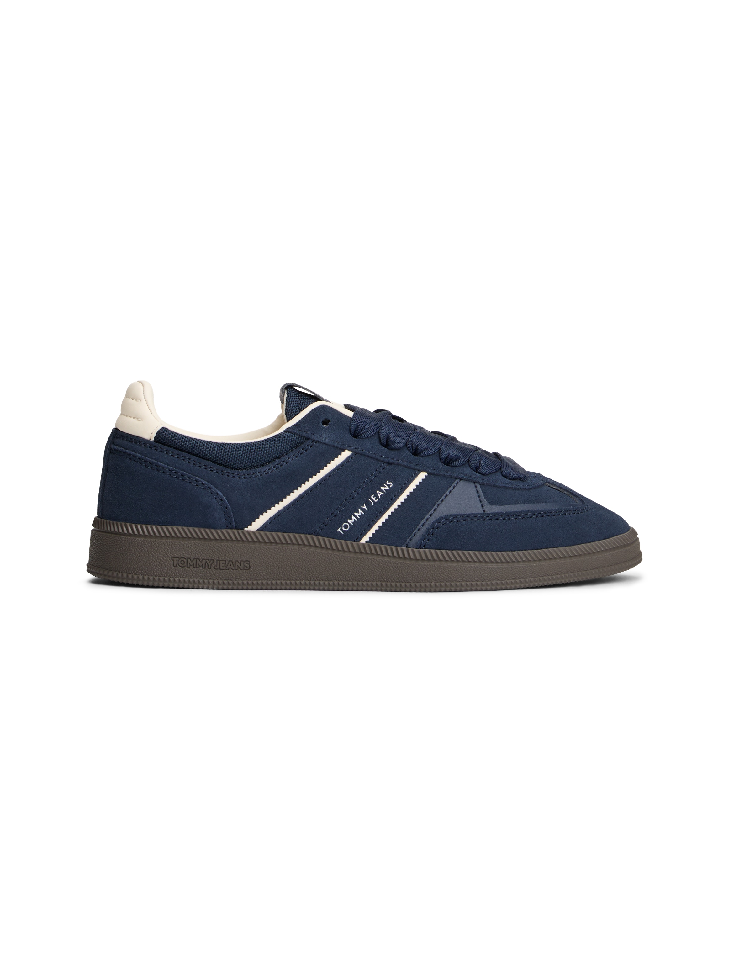 Tommy Jeans Plateausneaker »THE GREENWICH EDGE SUEDE«  Freizeitschuh, Halbschuh, Schnürschuh mit gepolstertem Schaftrand